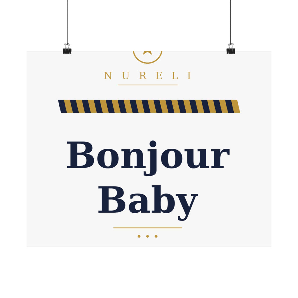 Bonjour Baby Art Print