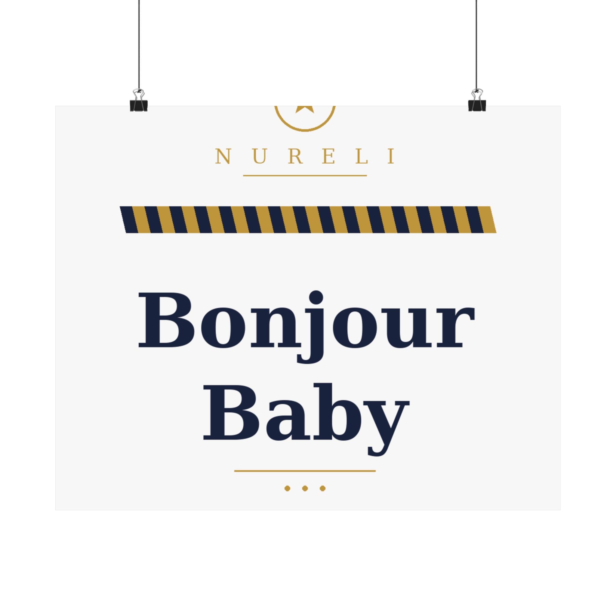 Bonjour Baby Art Print