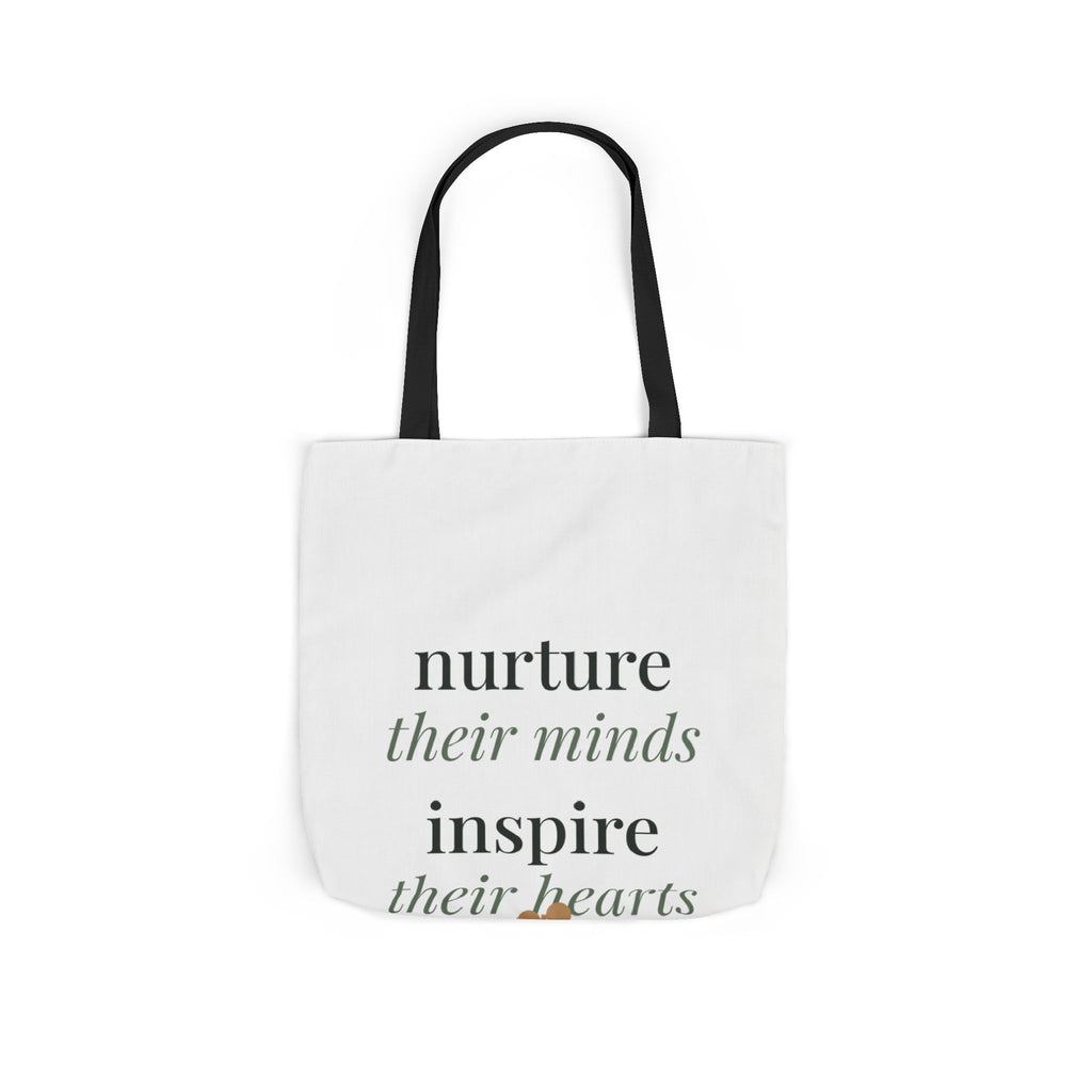 Nurture their minds, inspire their hearts Tote