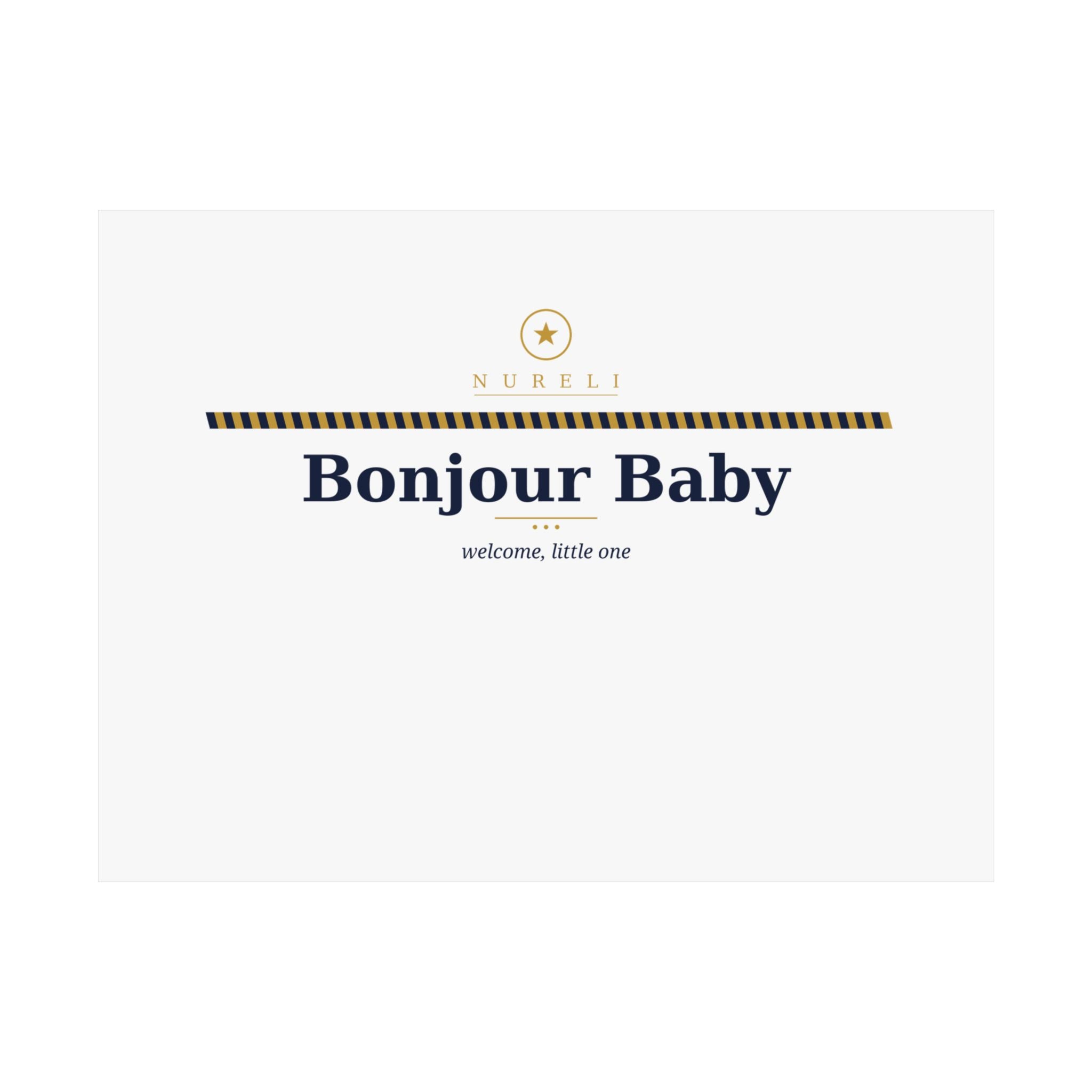 Bonjour Baby Art Print