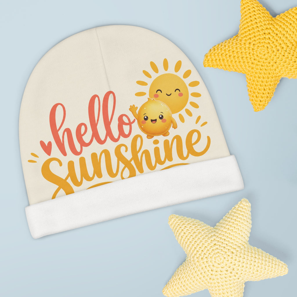 Hello Sunshine kids beanie from the Nureli collection, view 3