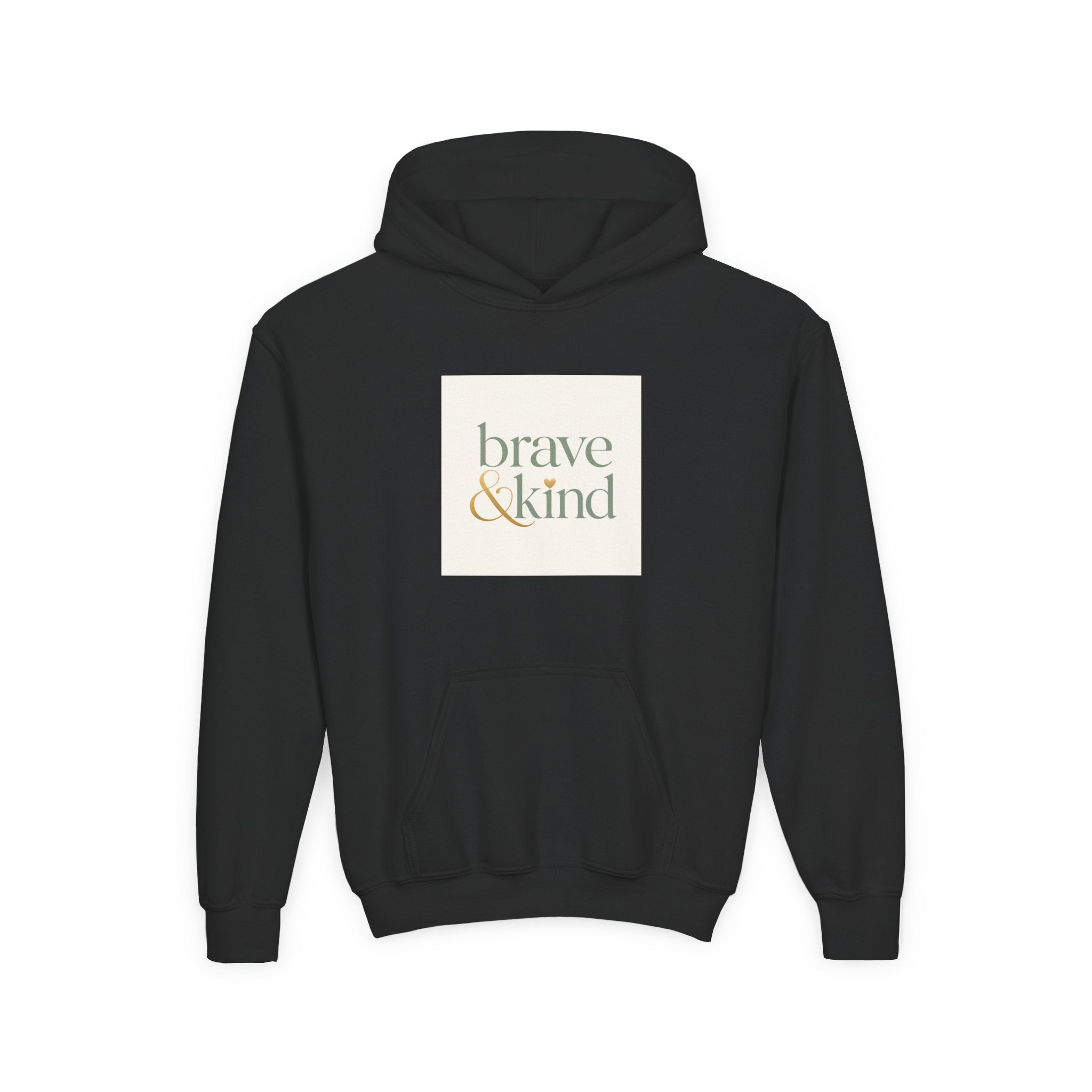 Brave And Kind soft toddler hoodie from the Nureli collection, view 2
