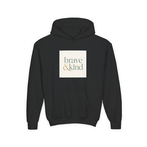 Brave And Kind soft toddler hoodie from the Nureli collection, view 2