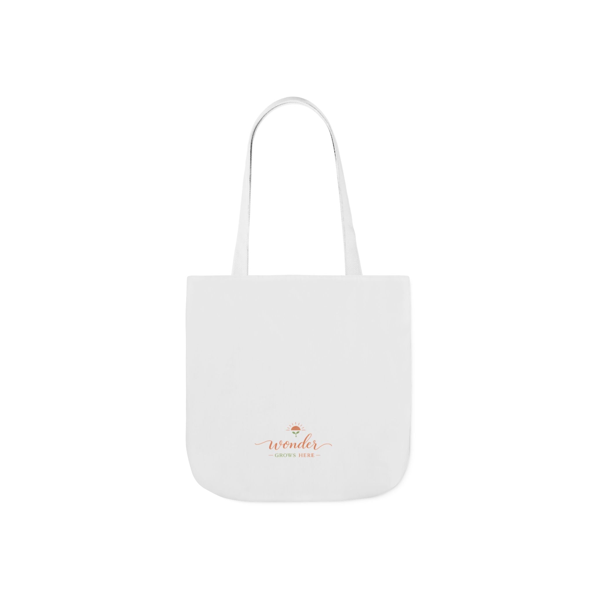 Wonder Grows Here canvas tote bag from the Nureli collection, view 6