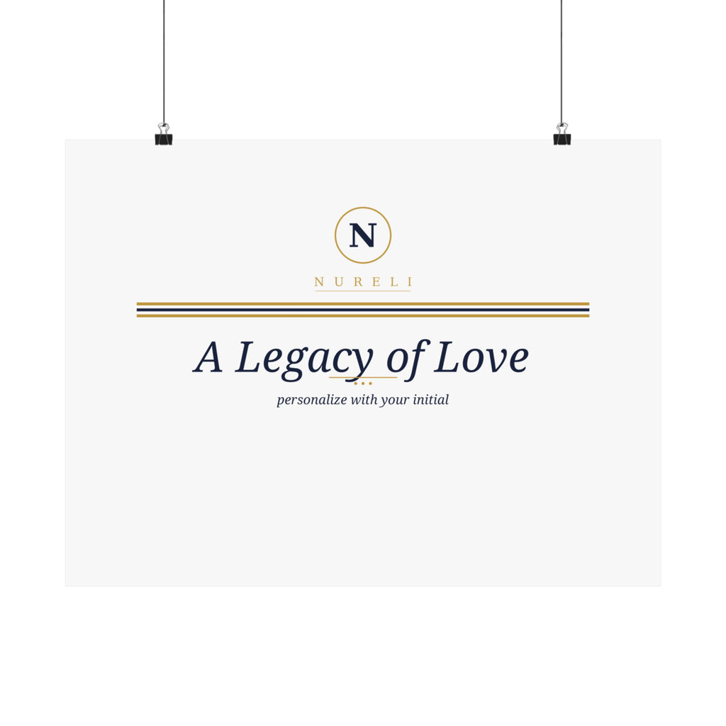Monogram Legacy Ring wall art print from the Nureli collection, view 10