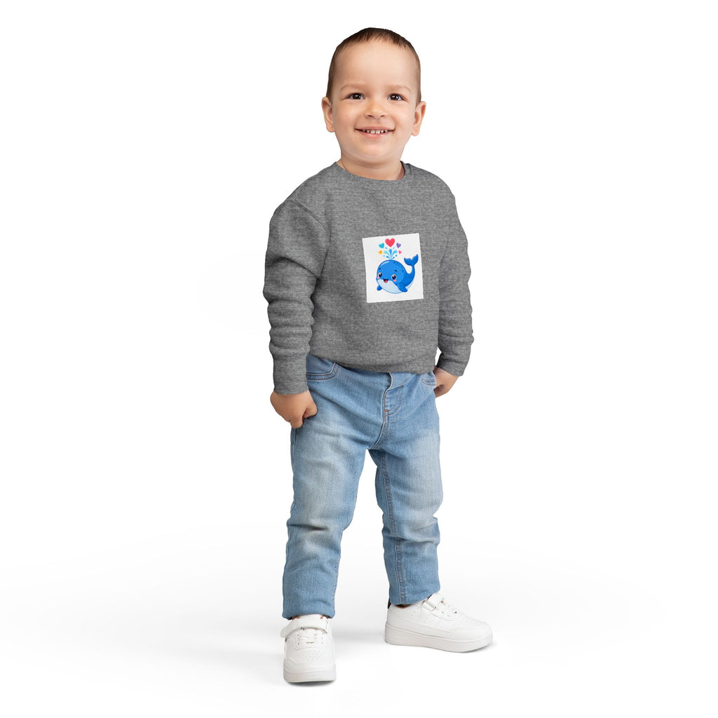 Happy Whale Toddler Sweatshirt — Nureli Kids