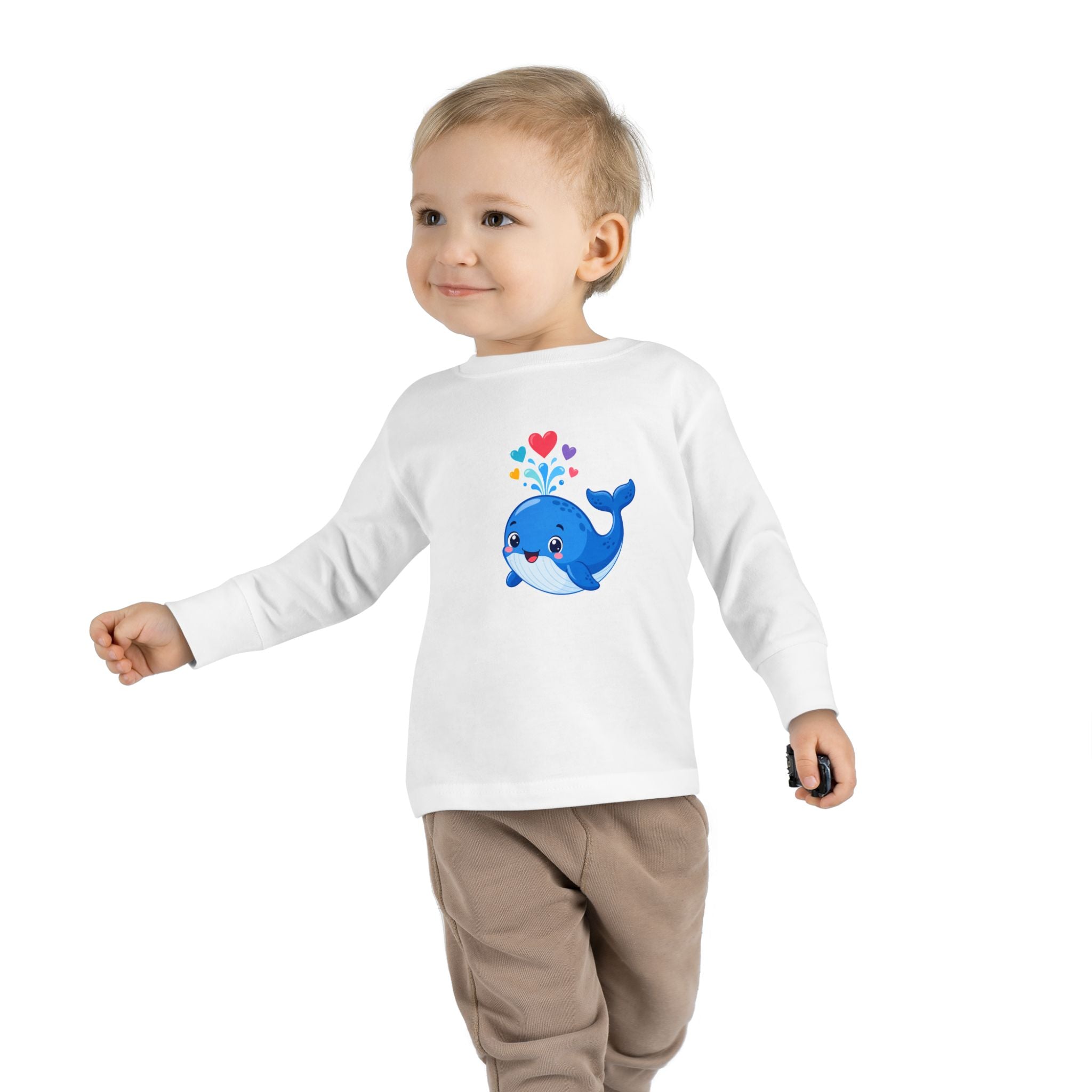Happy Whale Toddler Long-Sleeve Tee — Nureli Kids