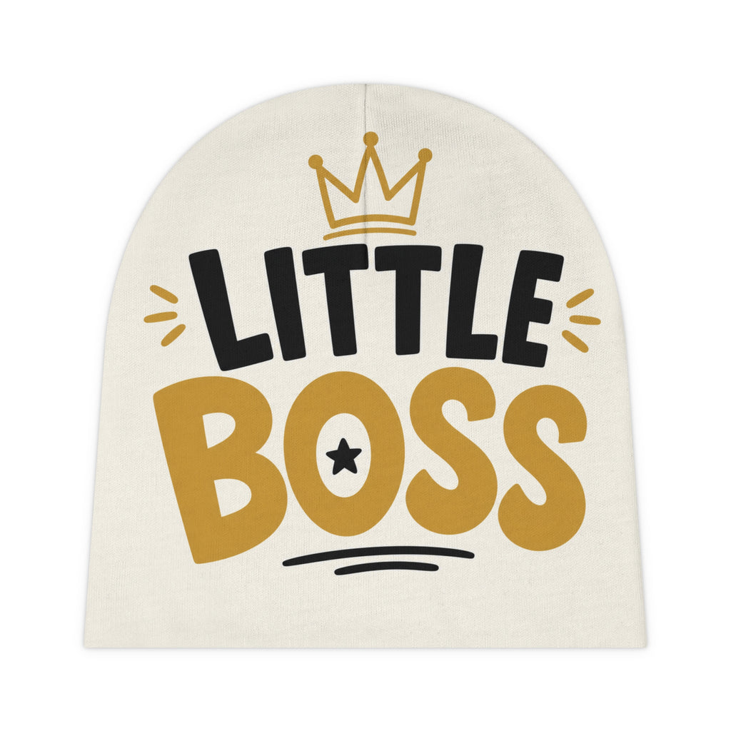 Little Boss baby beanie hat for newborns by Nureli Kids