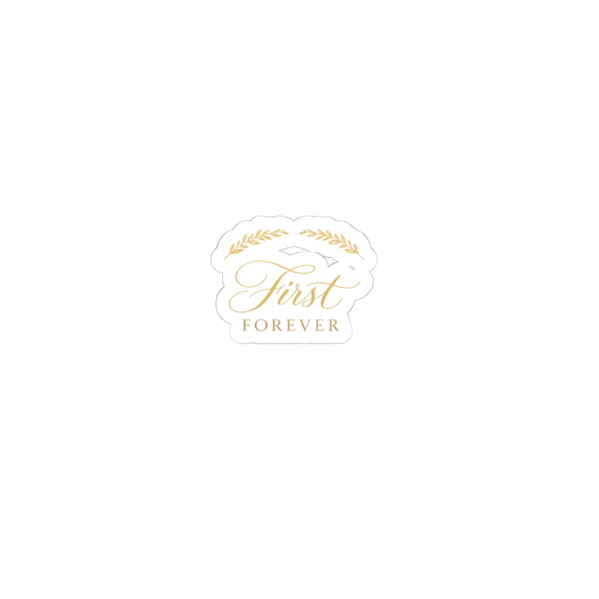 First & Forever kiss-cut vinyl sticker from the Nureli collection, view 4