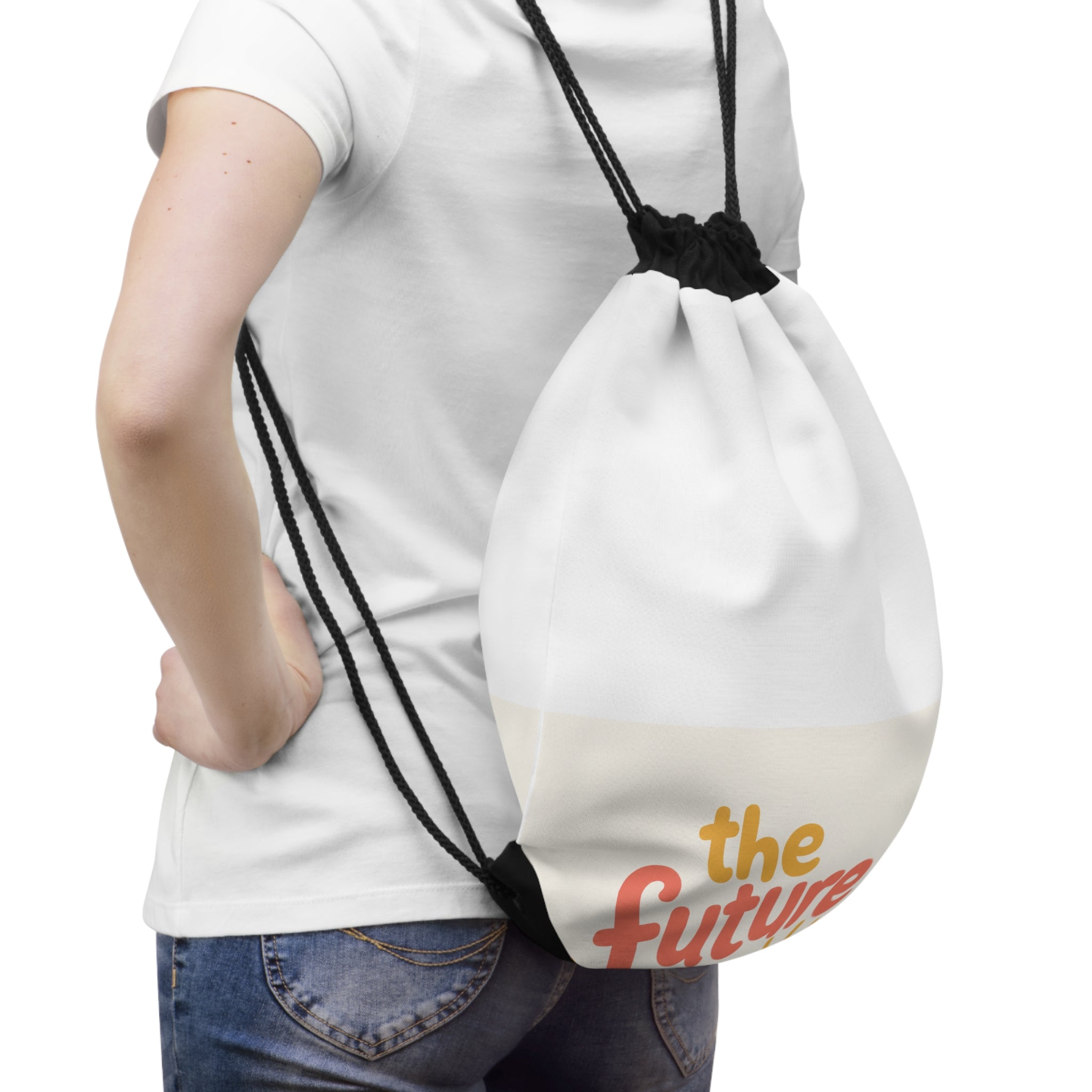 The Future Is Bright Kids Drawstring Bag — Nureli Kids
