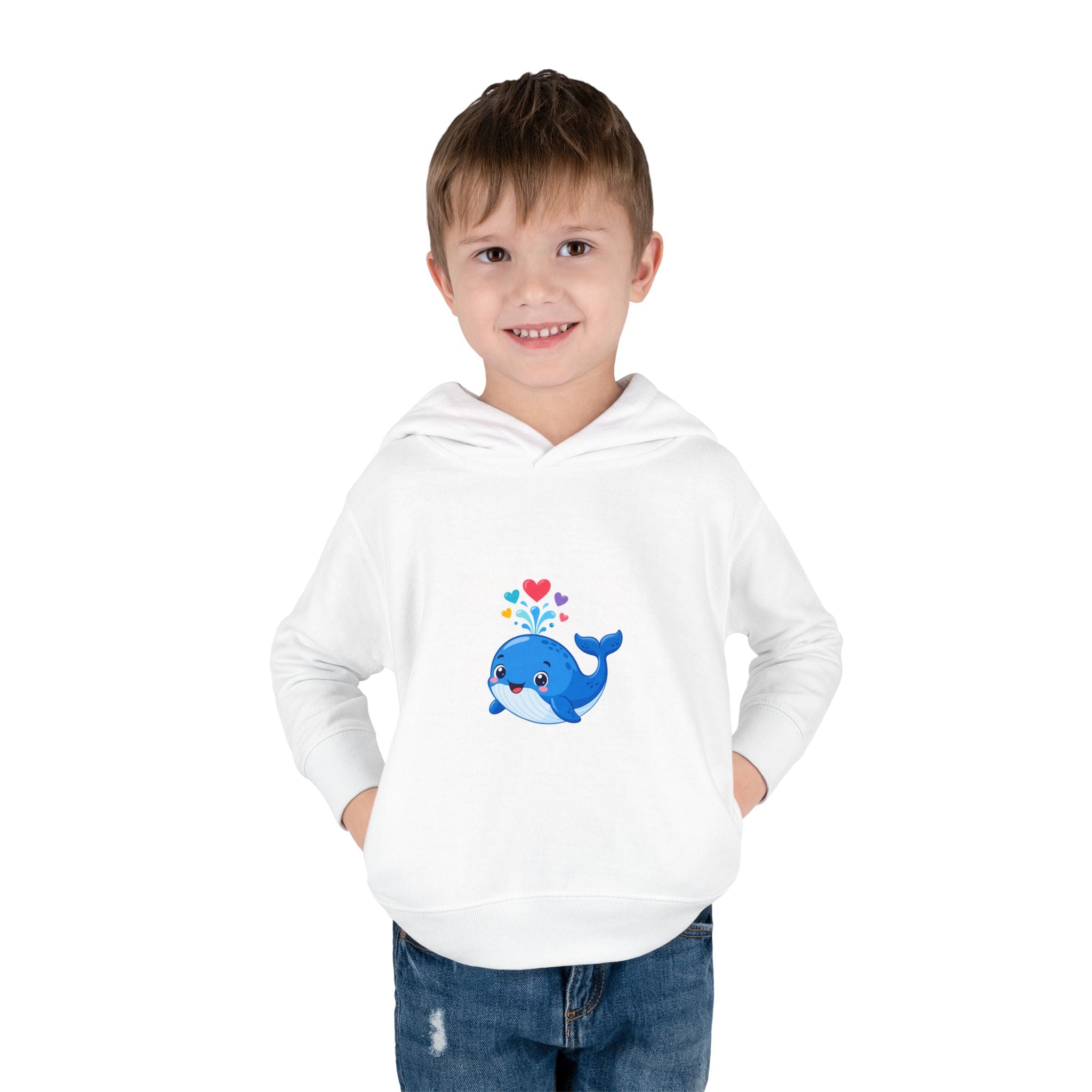 Happy Whale Toddler Hoodie — Nureli Kids