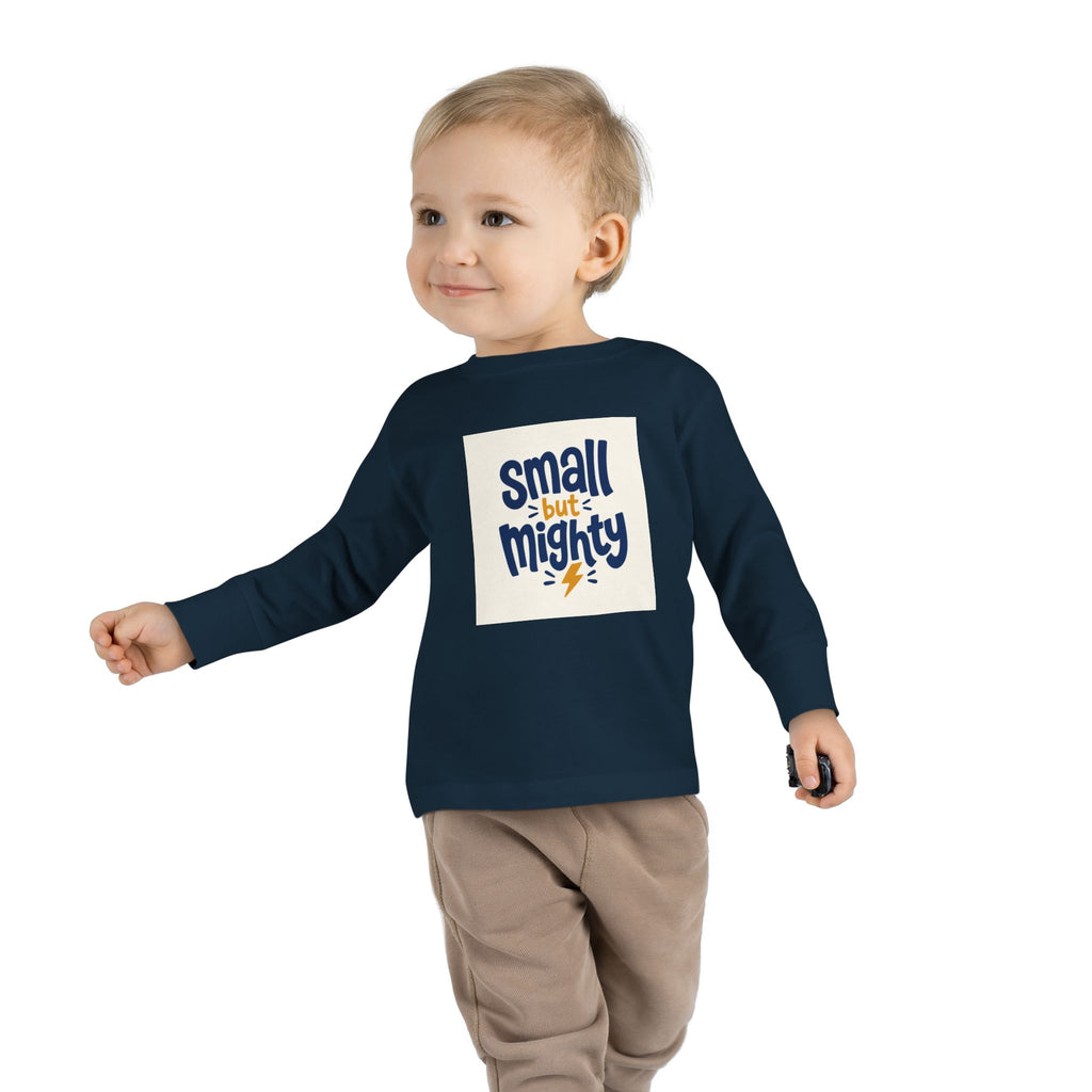 Small But Mighty Toddler Long-Sleeve Tee from the Nureli collection, view 25