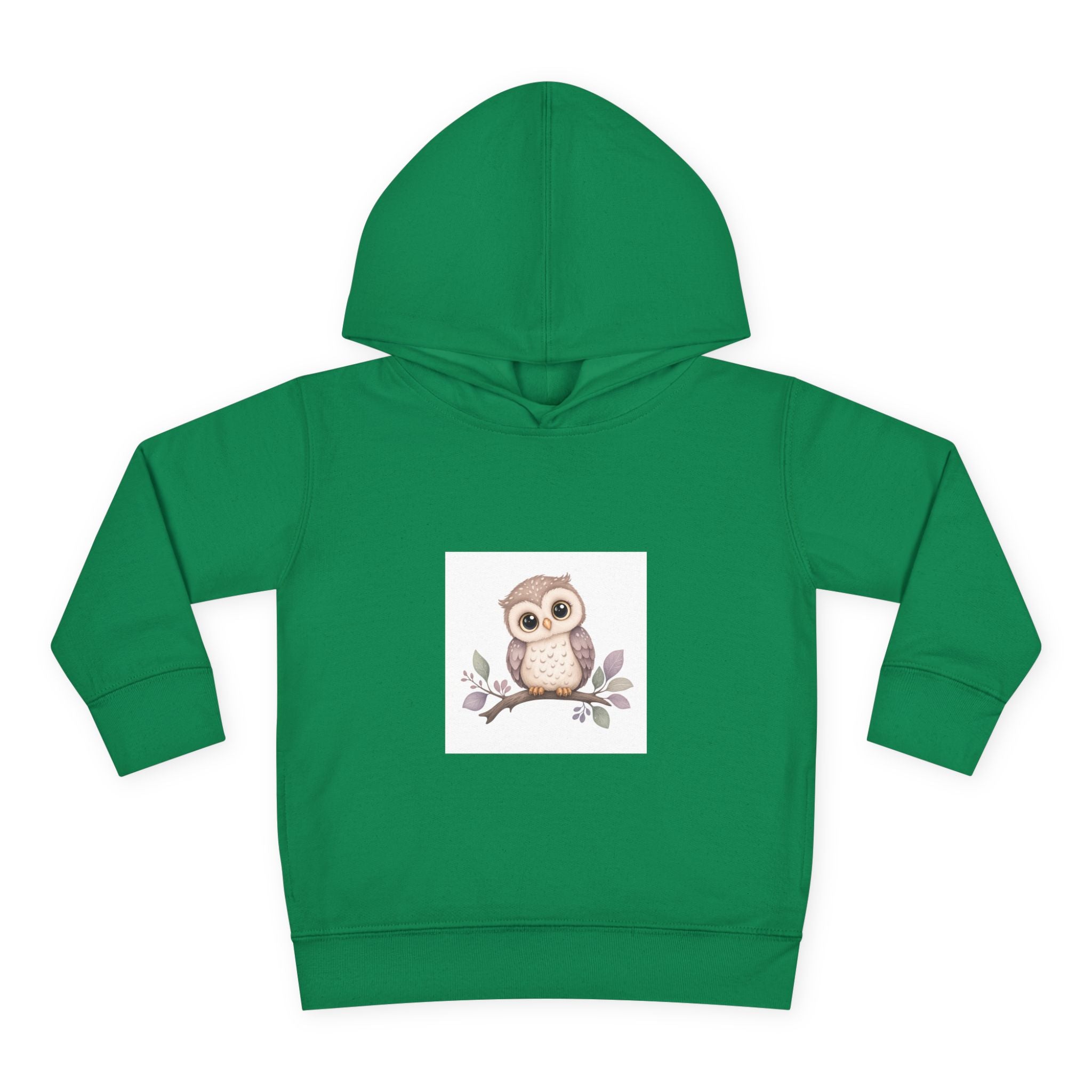 Wise Little Owl soft toddler hoodie from the Nureli collection, view 4