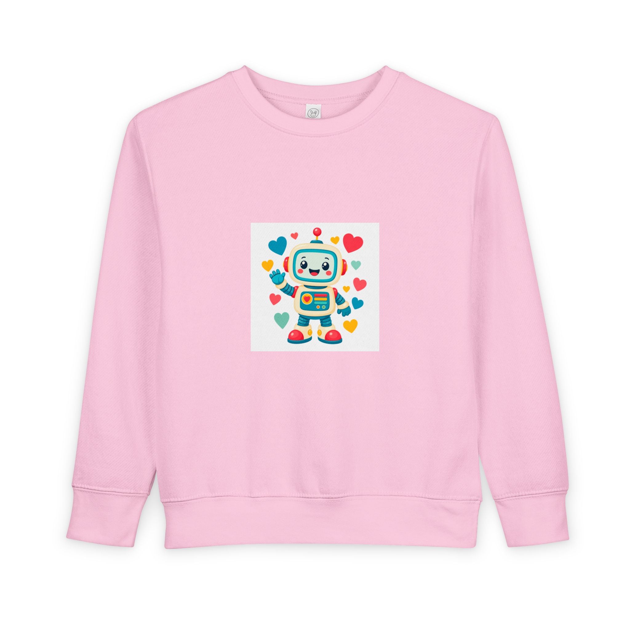 Beep Boop Robot soft toddler tee from the Nureli collection, view 7