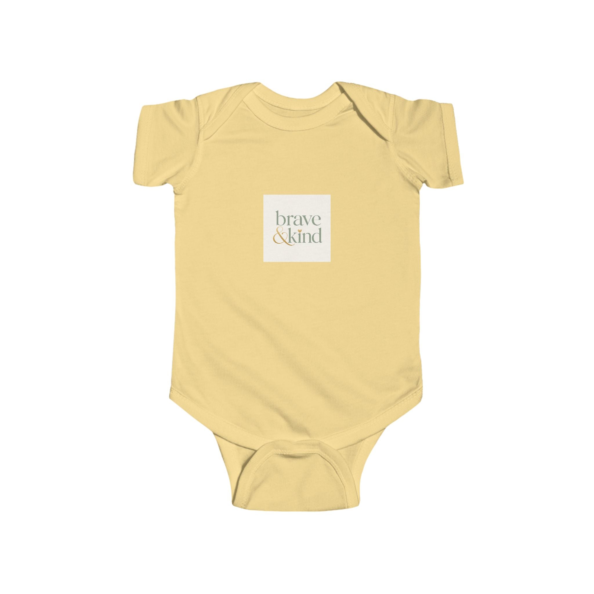 Brave And Kind soft baby bodysuit from the Nureli collection, view 4