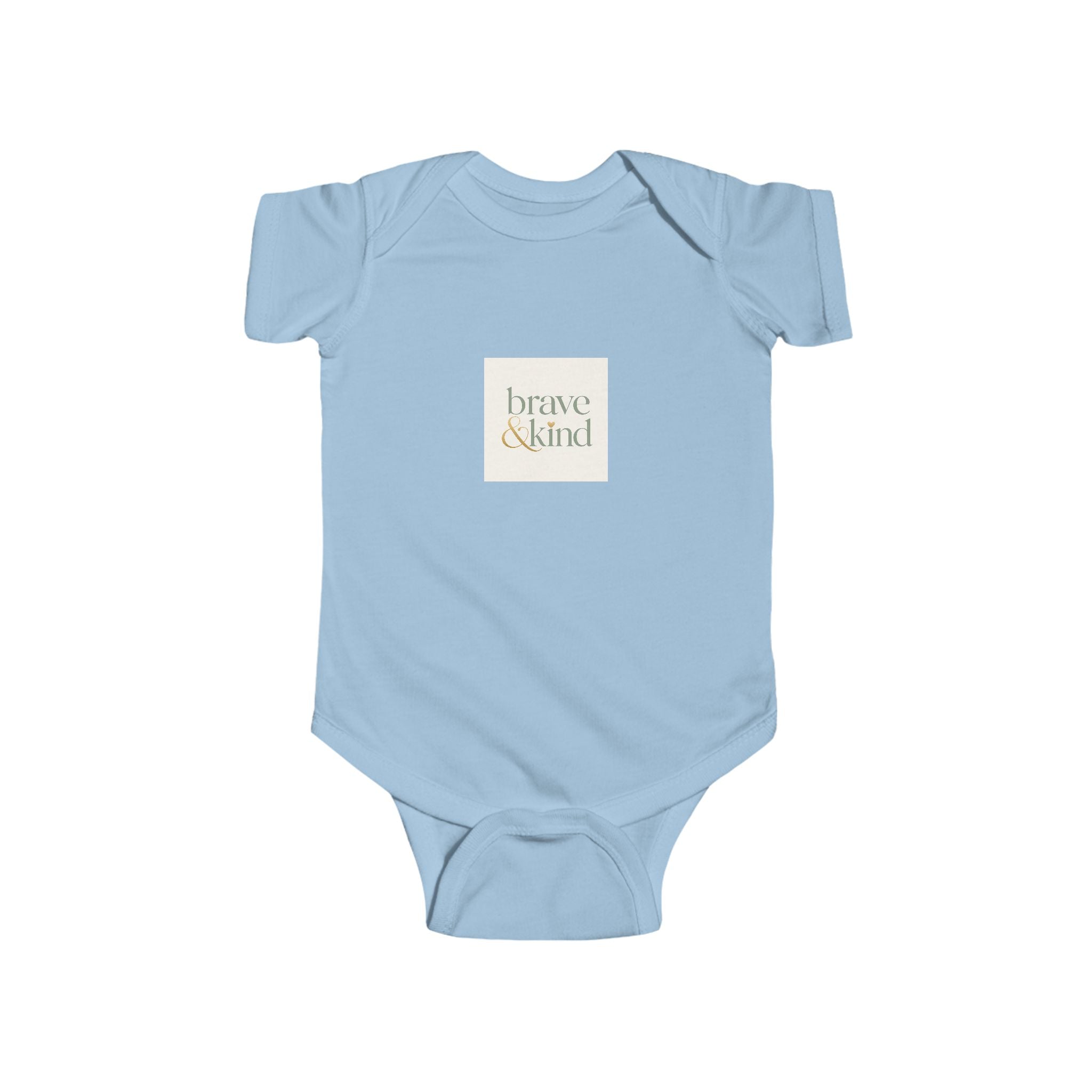 Brave And Kind soft baby bodysuit from the Nureli collection, view 5