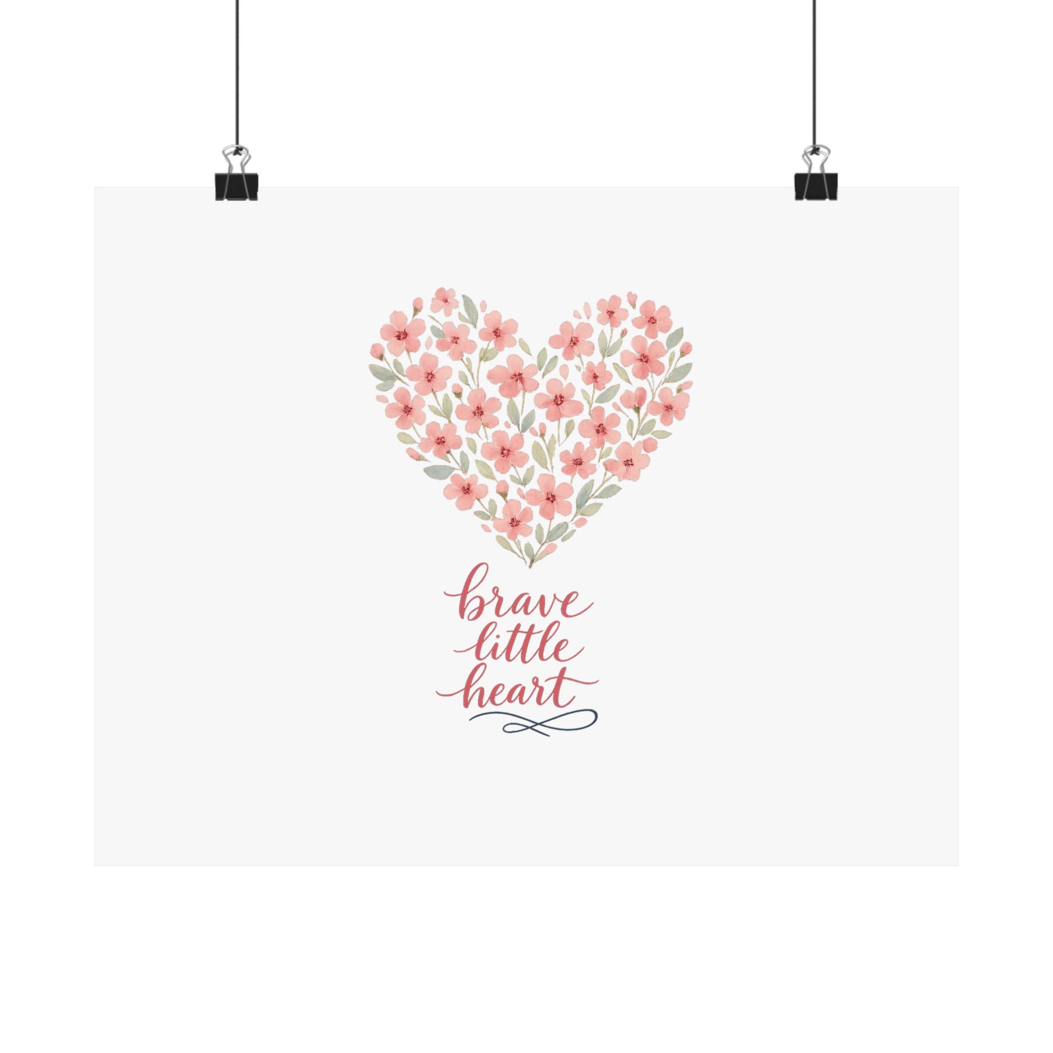 Brave little Heart Art Print