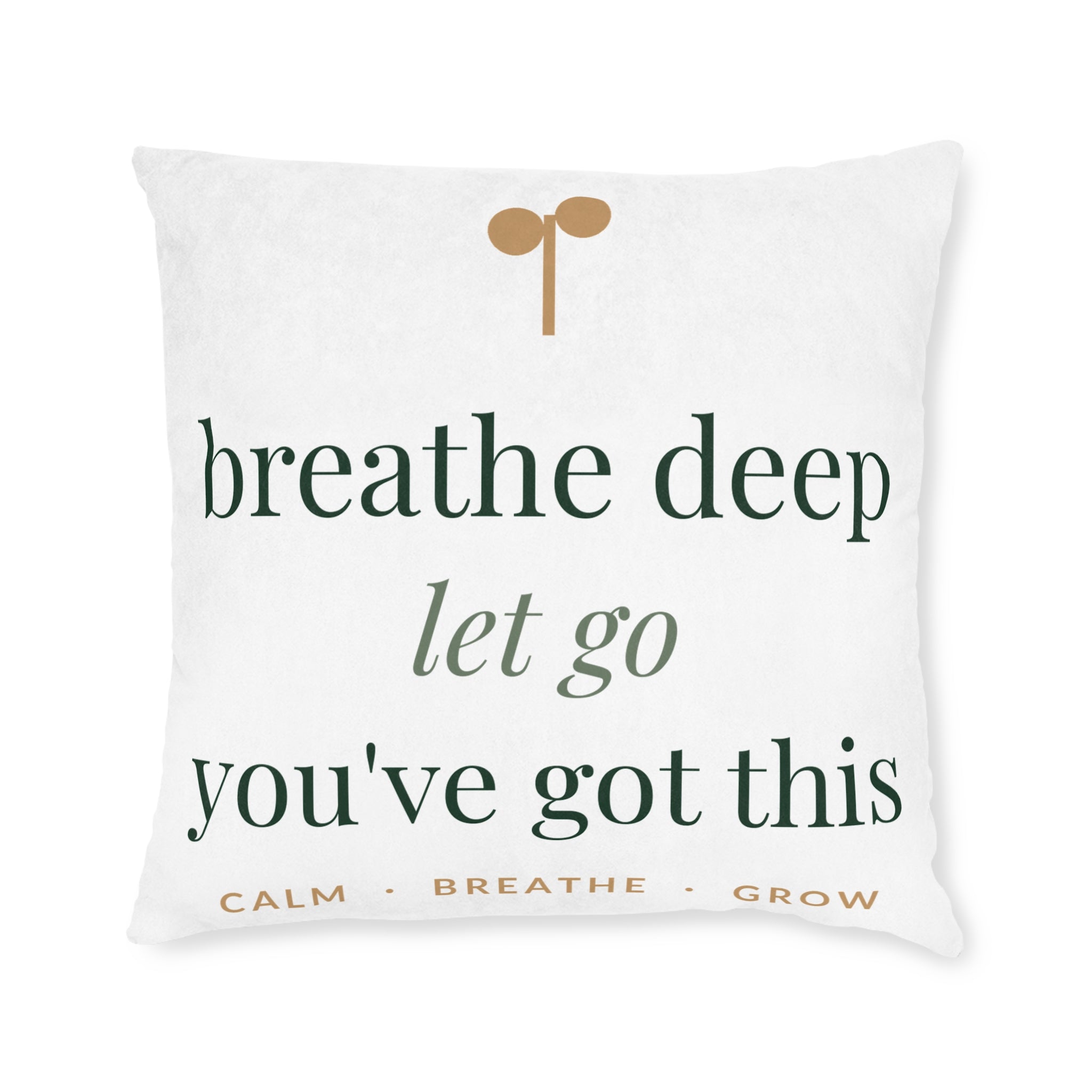 Breathe deep, let go, you've got this Pillow