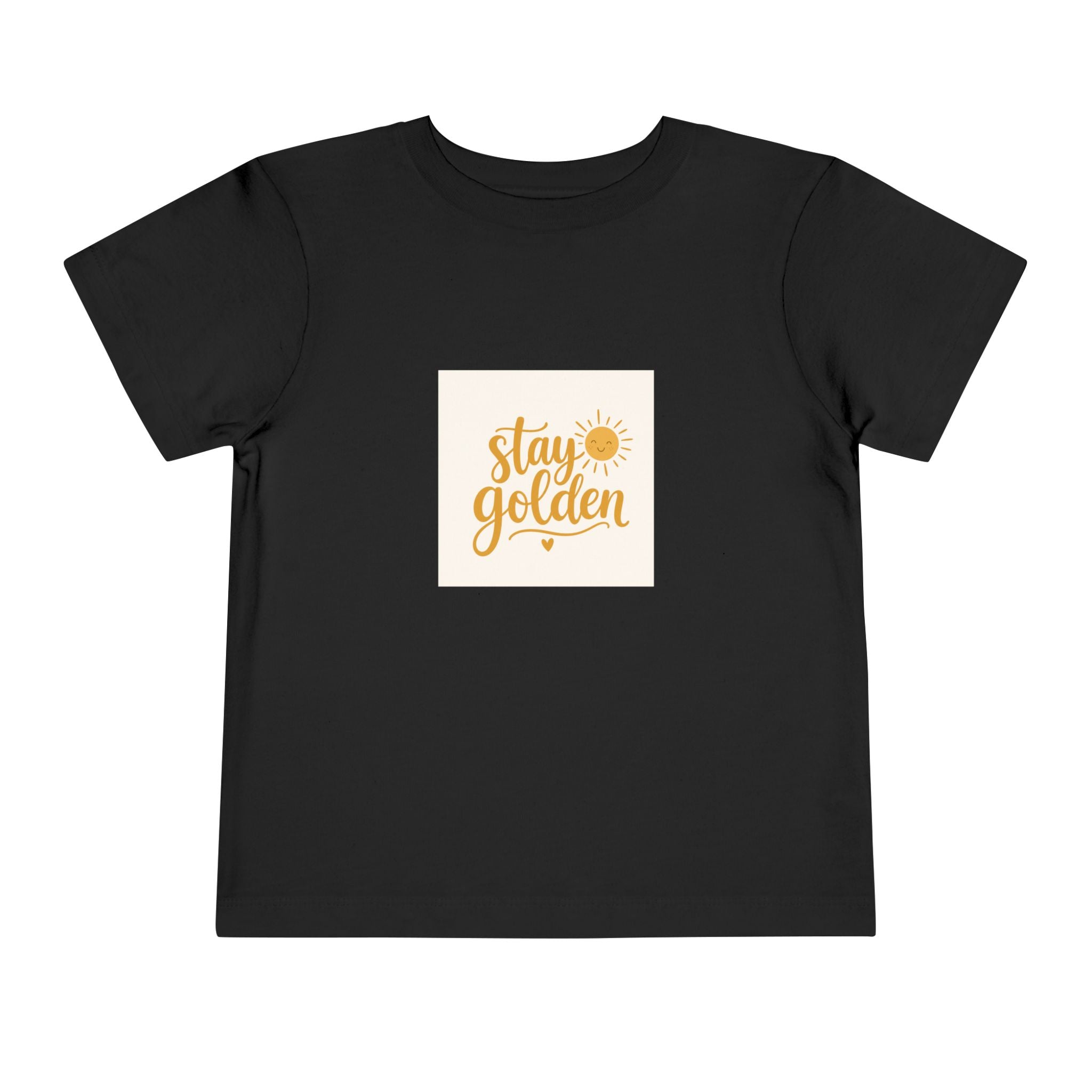 Stay Golden soft toddler tee from the Nureli collection, view 3