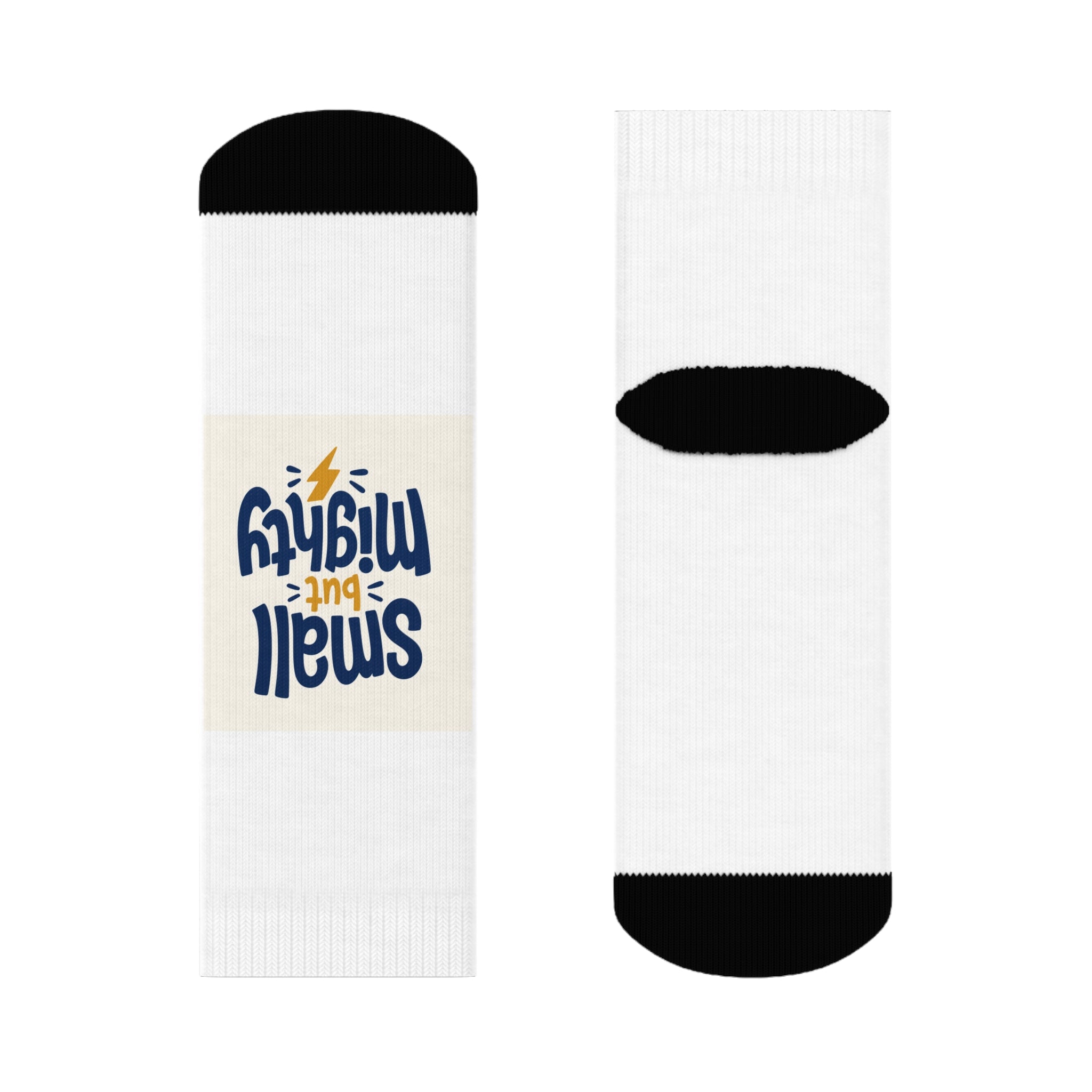 Small But Mighty Kids Crew Socks from the Nureli collection, view 2