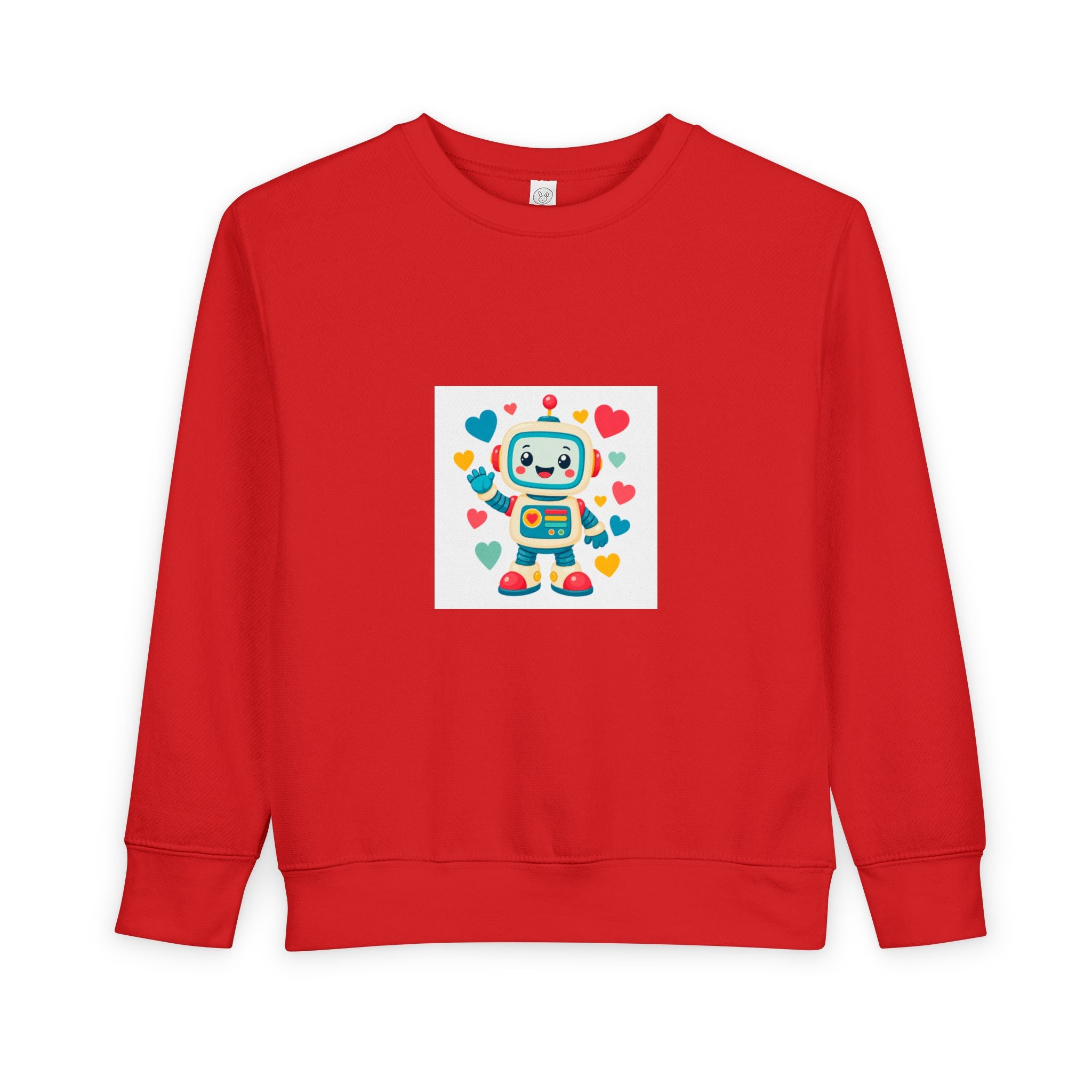 Beep Boop Robot soft toddler tee from the Nureli collection, view 8