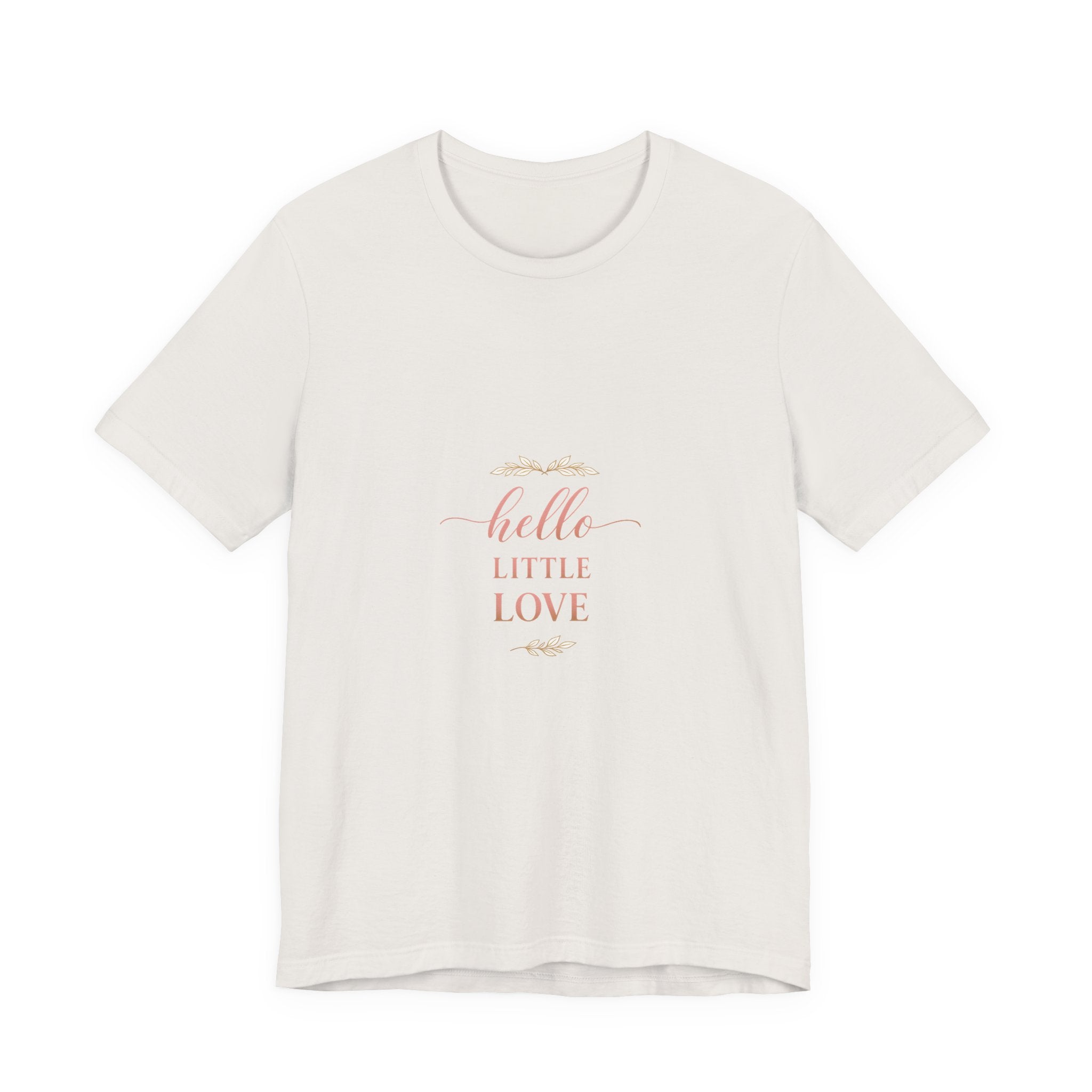 Hello, Little Love soft cotton tee from the Nureli collection, view 5
