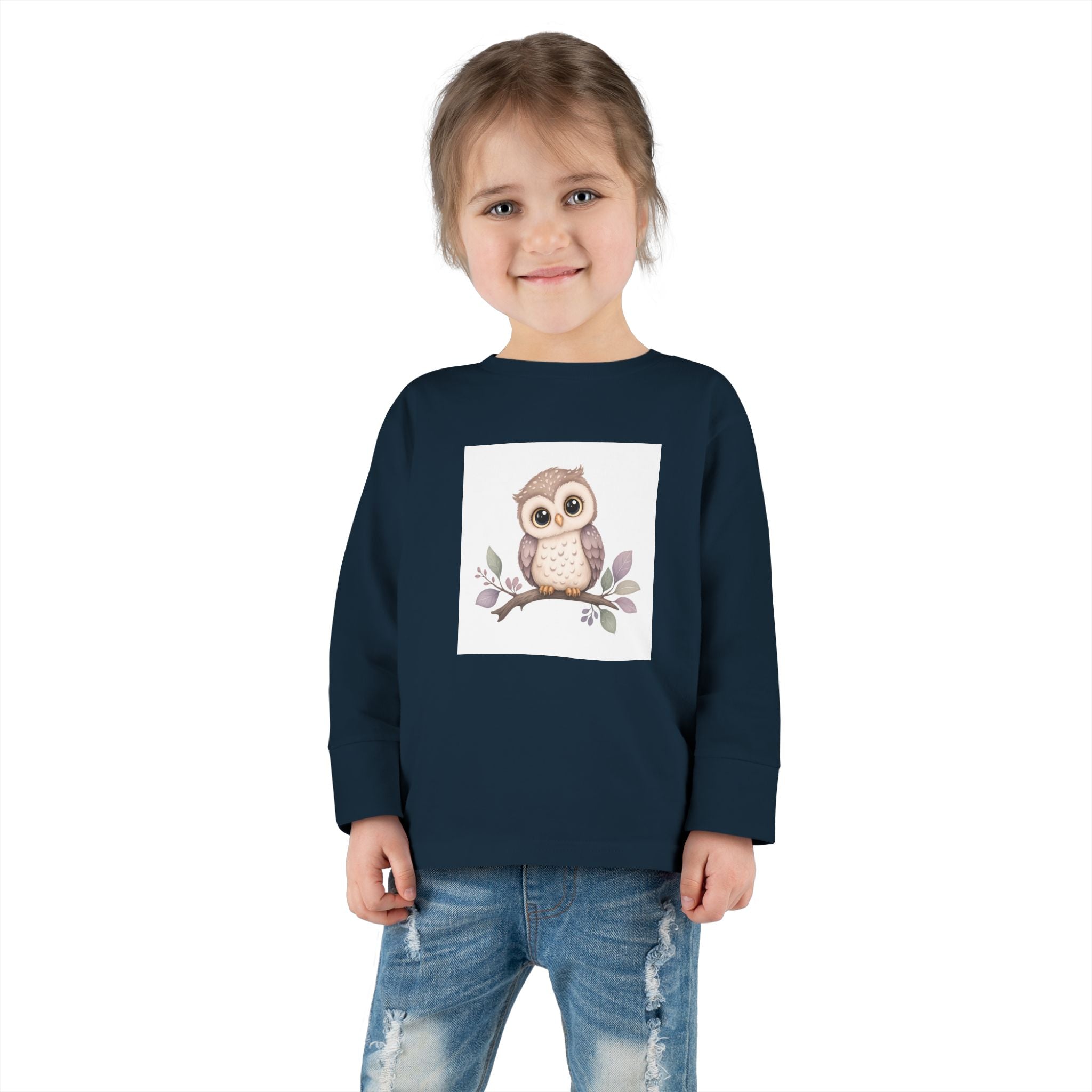 Wise Little Owl Toddler Long-Sleeve Tee — Nureli Kids