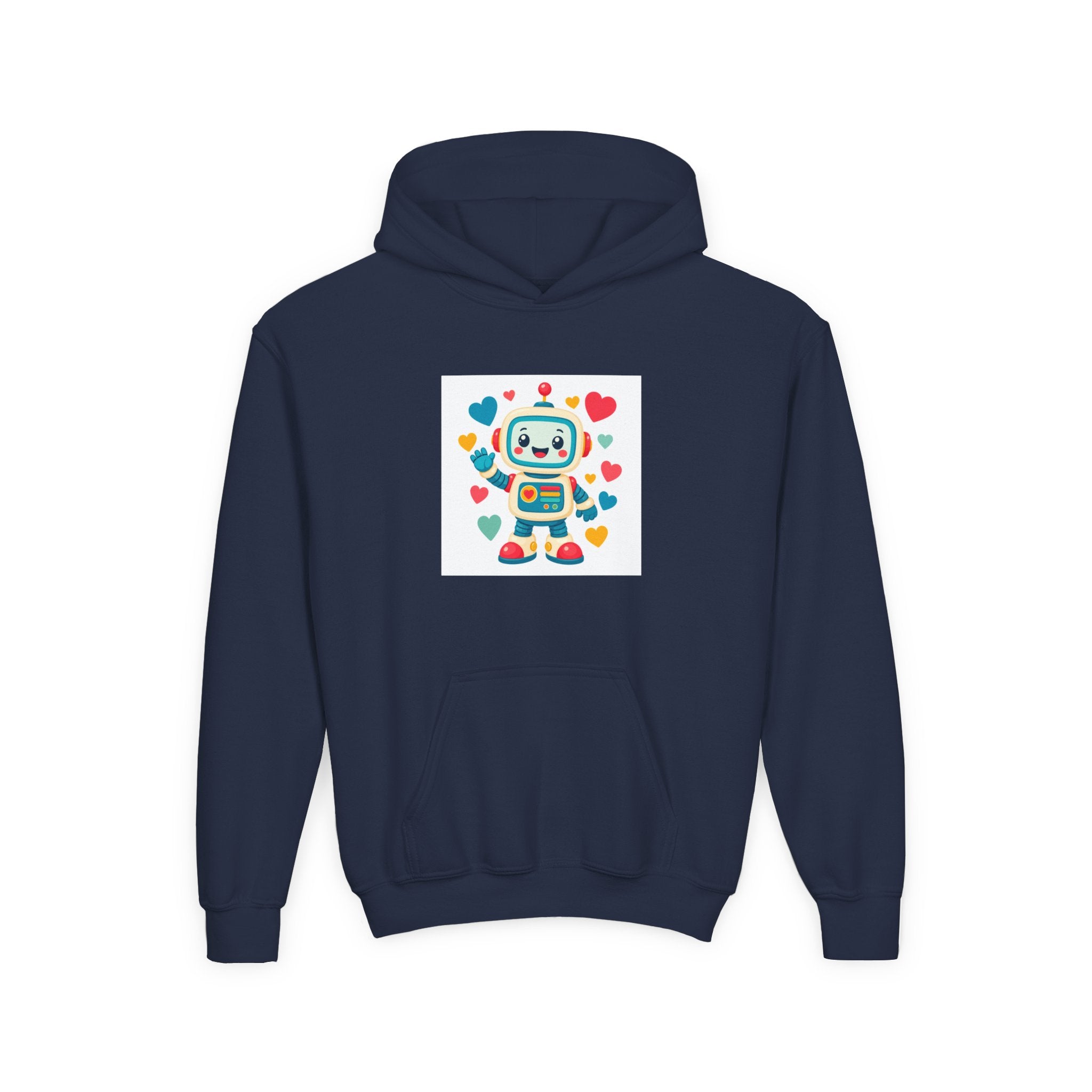Beep Boop Robot soft toddler hoodie from the Nureli collection, view 12