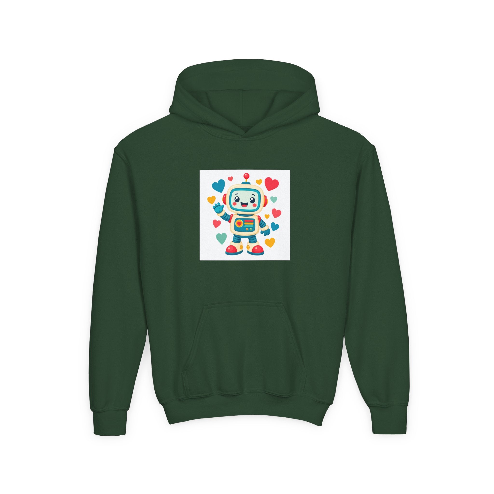 Beep Boop Robot soft toddler hoodie from the Nureli collection, view 7