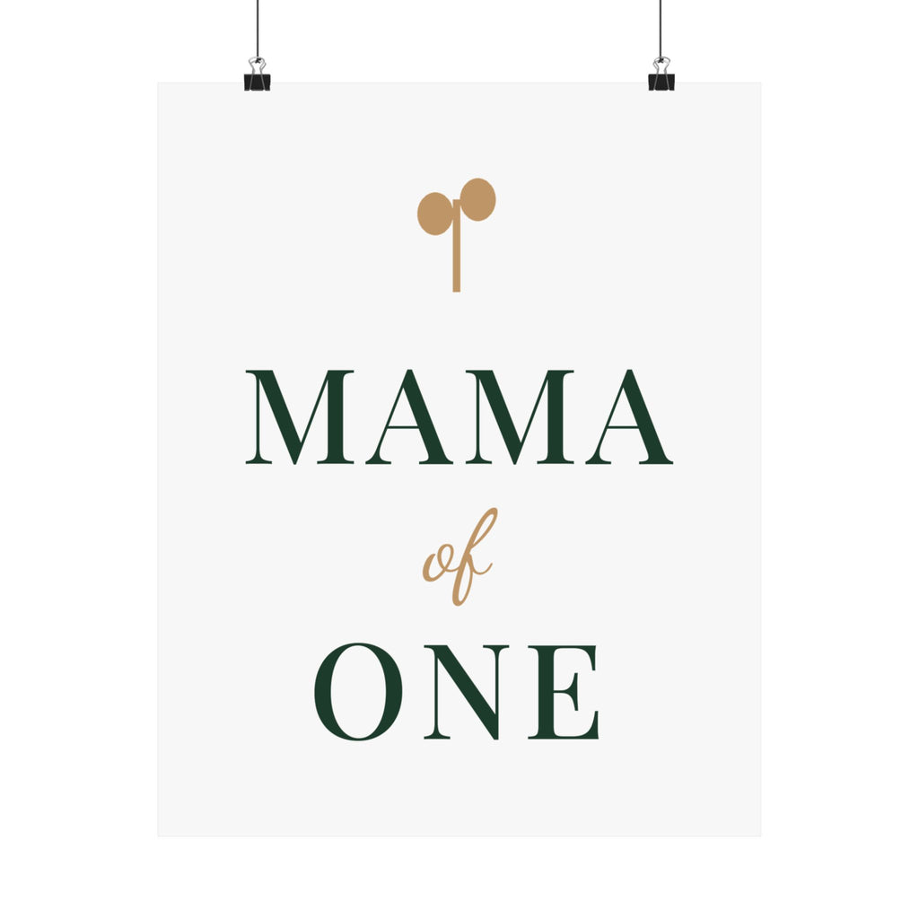 Mama of one wall art print from the Nureli collection, view 7