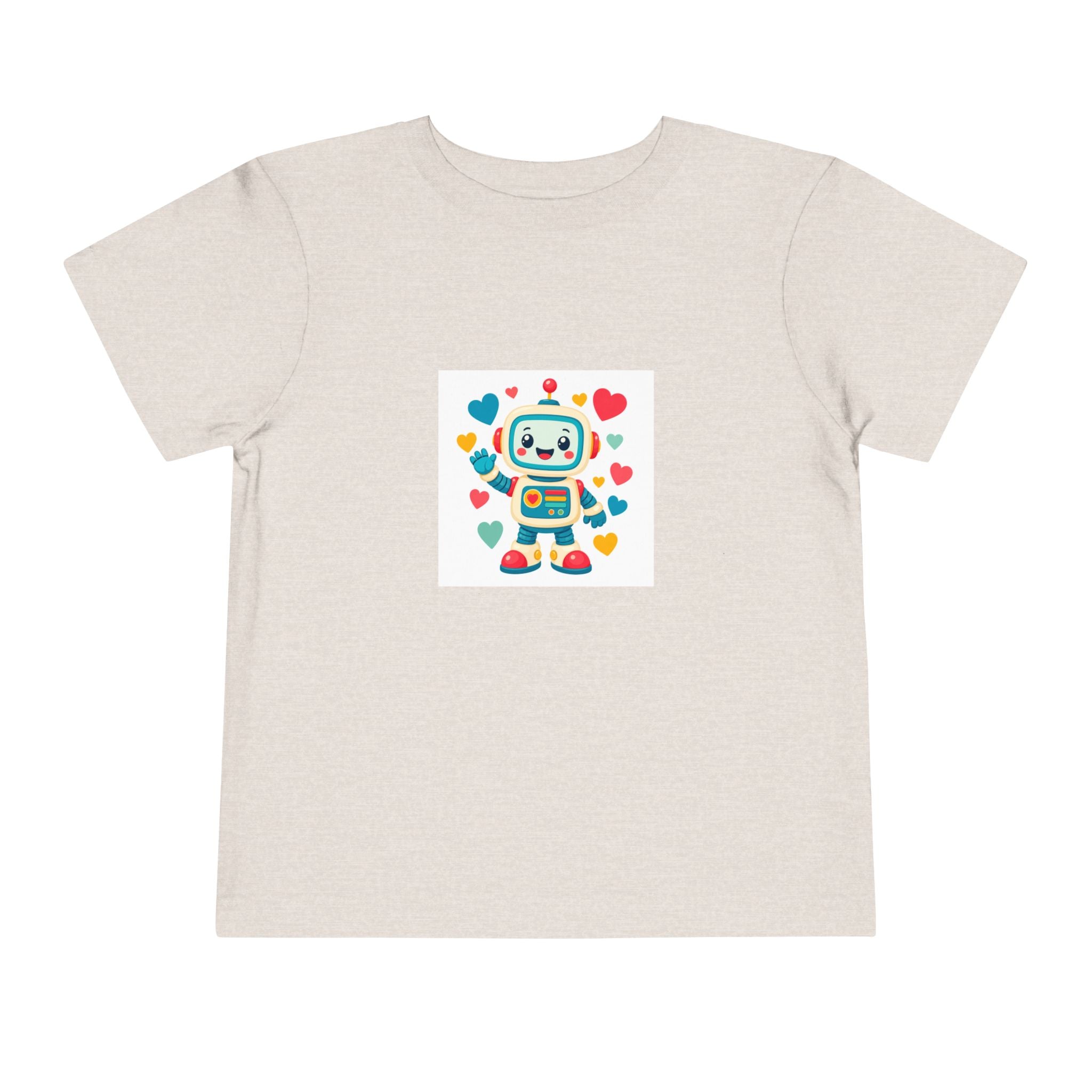 Beep Boop Robot soft toddler tee from the Nureli collection, view 5