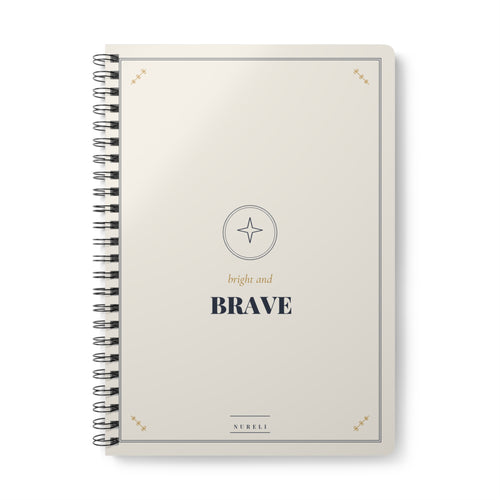 Bright and Brave A5 wirobound lined notebook from the Nureli collection