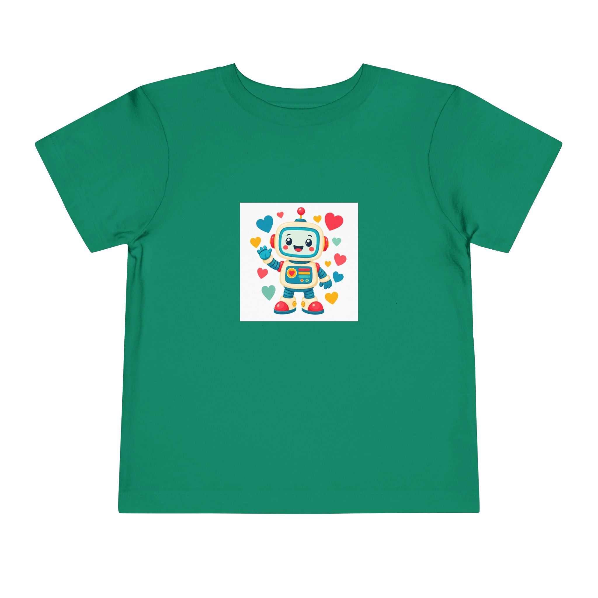 Beep Boop Robot soft toddler tee from the Nureli collection, view 9