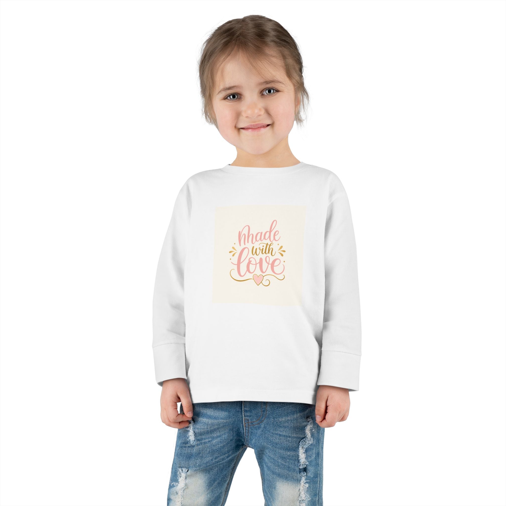 Made With Love Toddler Long-Sleeve Tee - Nureli Kids