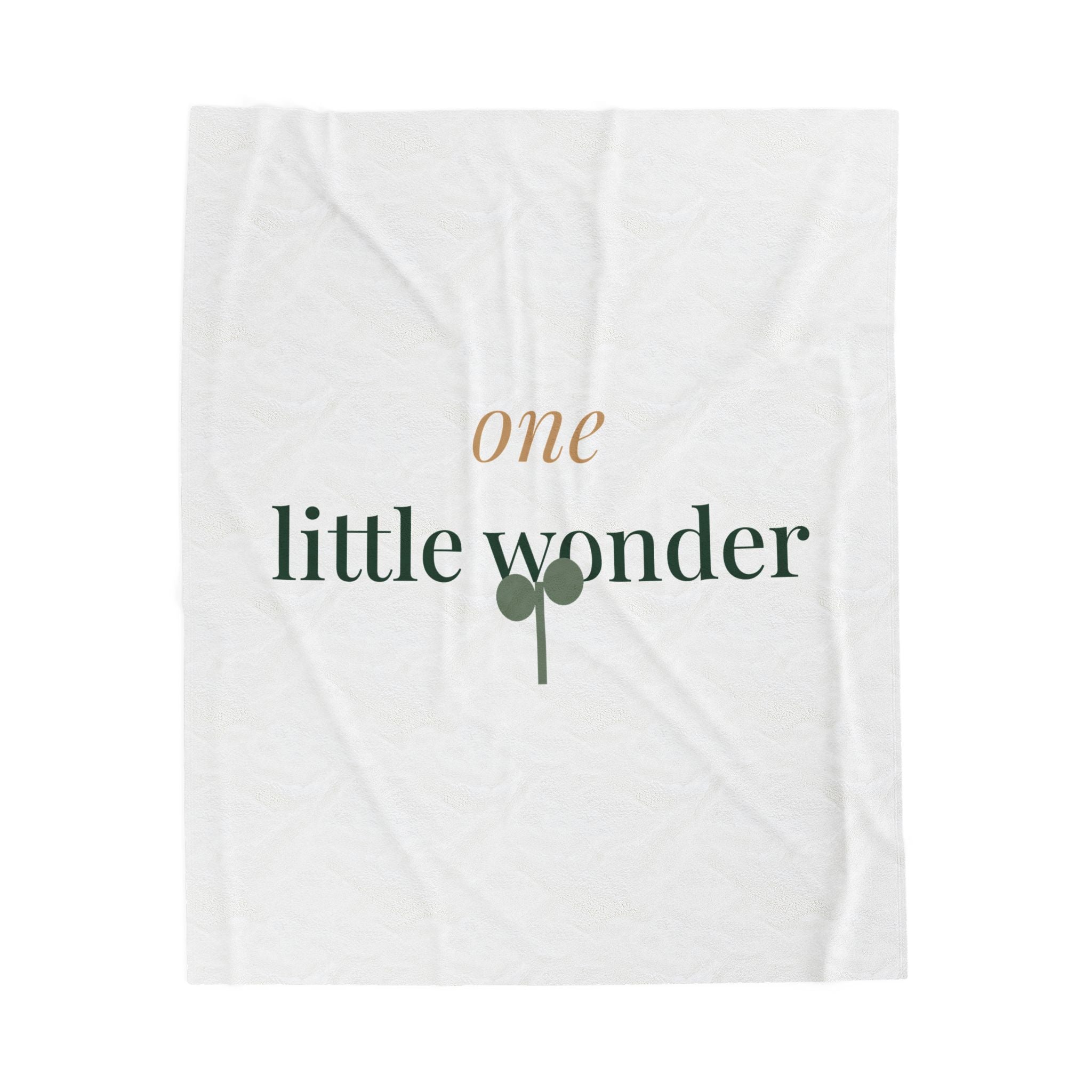 One little wonder velveteen plush throw blanket from the Nureli collection