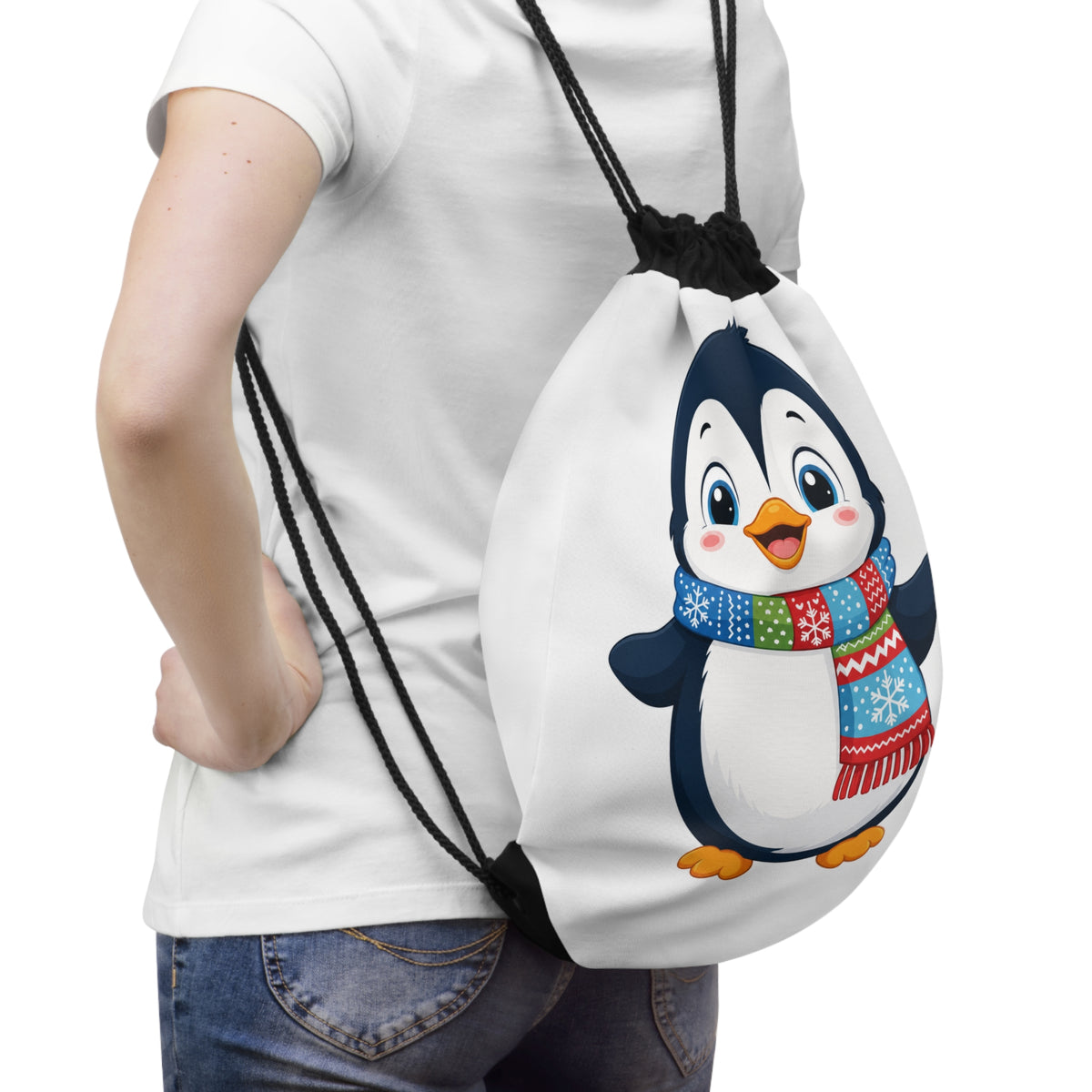 Waddle Penguin Kids Drawstring Bag - Nureli Kids
