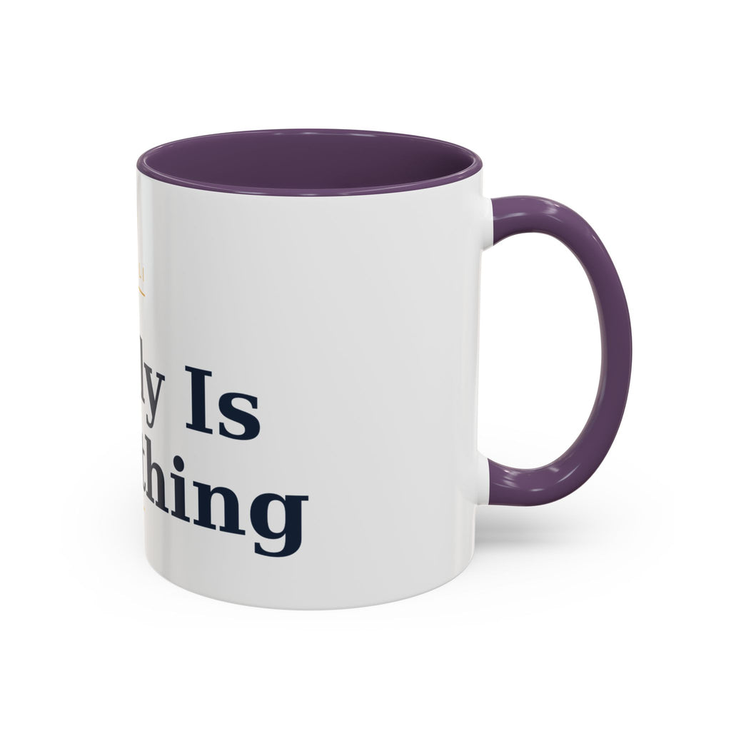 Family Is Everything Accent Coffee Mug — Inspirational Family Quote Mug (11/15oz)