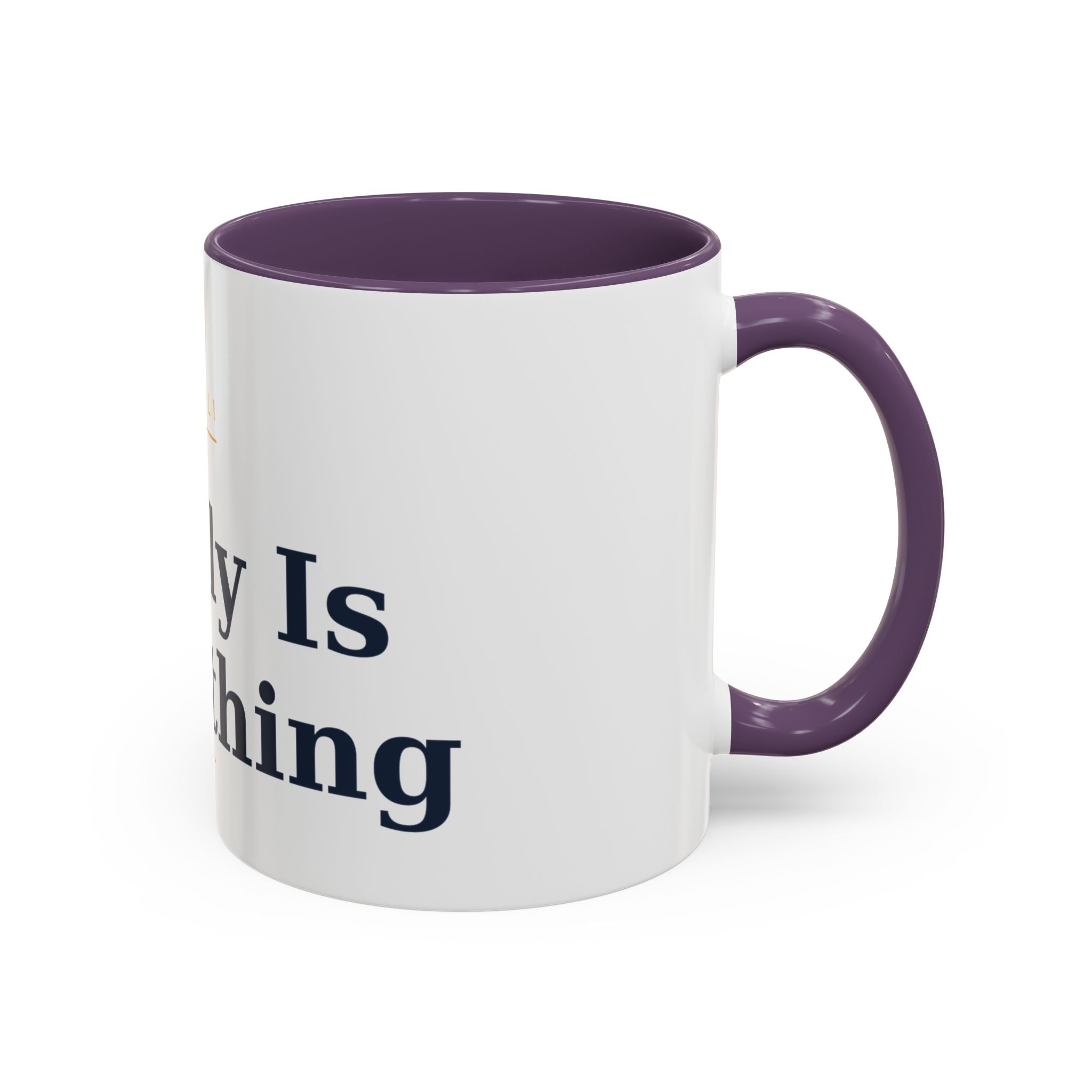 Family Is Everything Accent Coffee Mug — Inspirational Family Quote Mug (11/15oz)