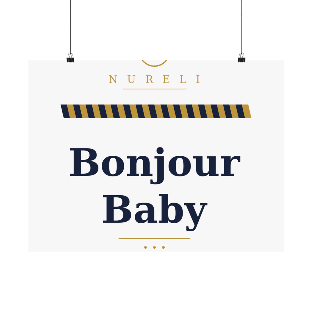 Bonjour Baby Art Print