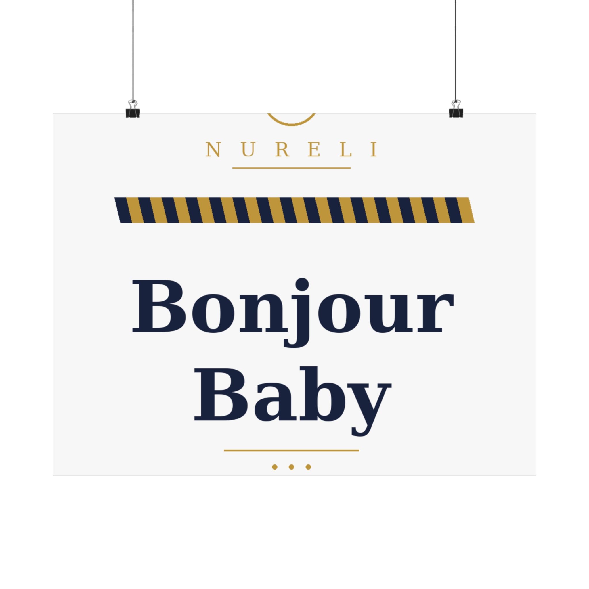 Bonjour Baby Art Print