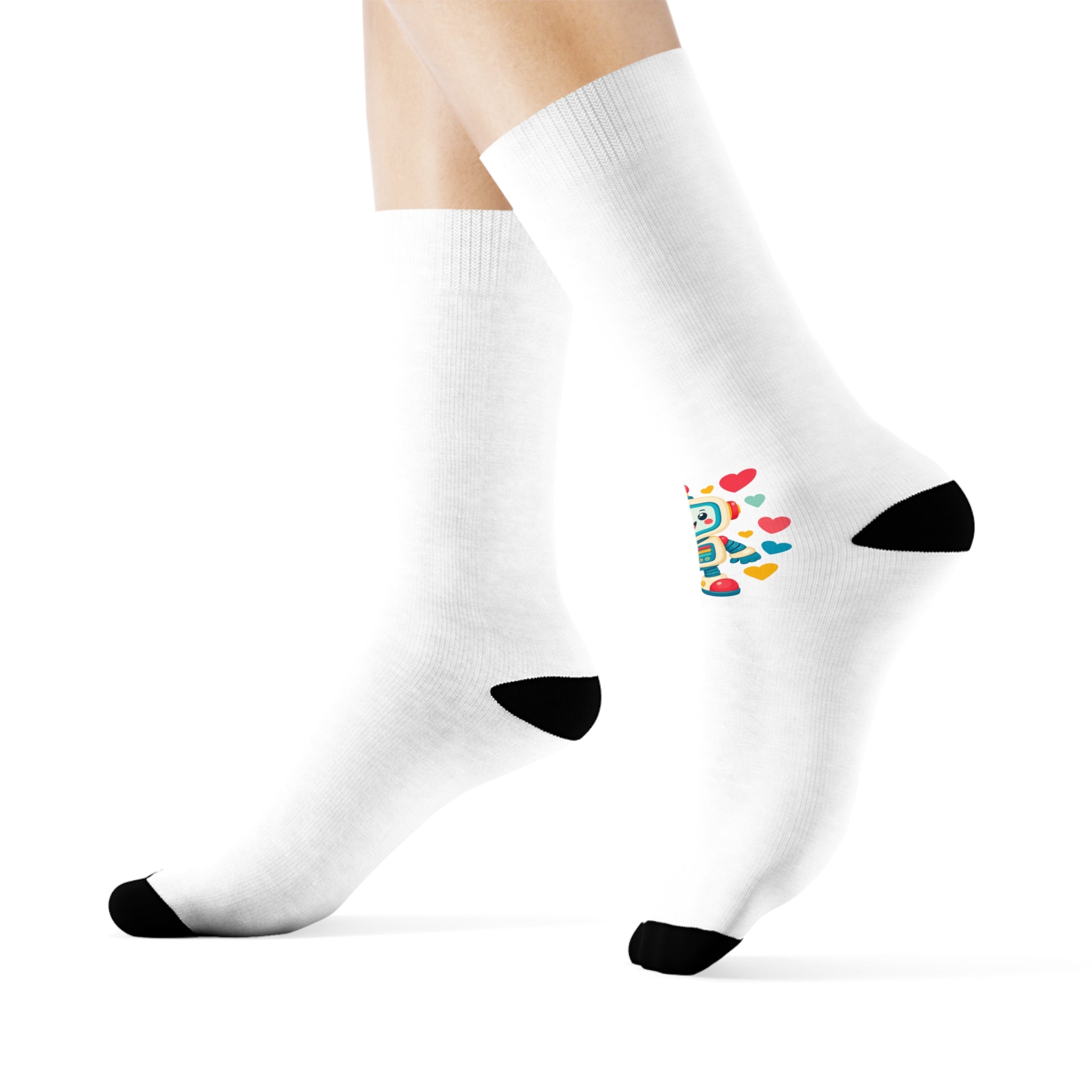 Beep Boop Robot Kids Crew Socks — Nureli Kids