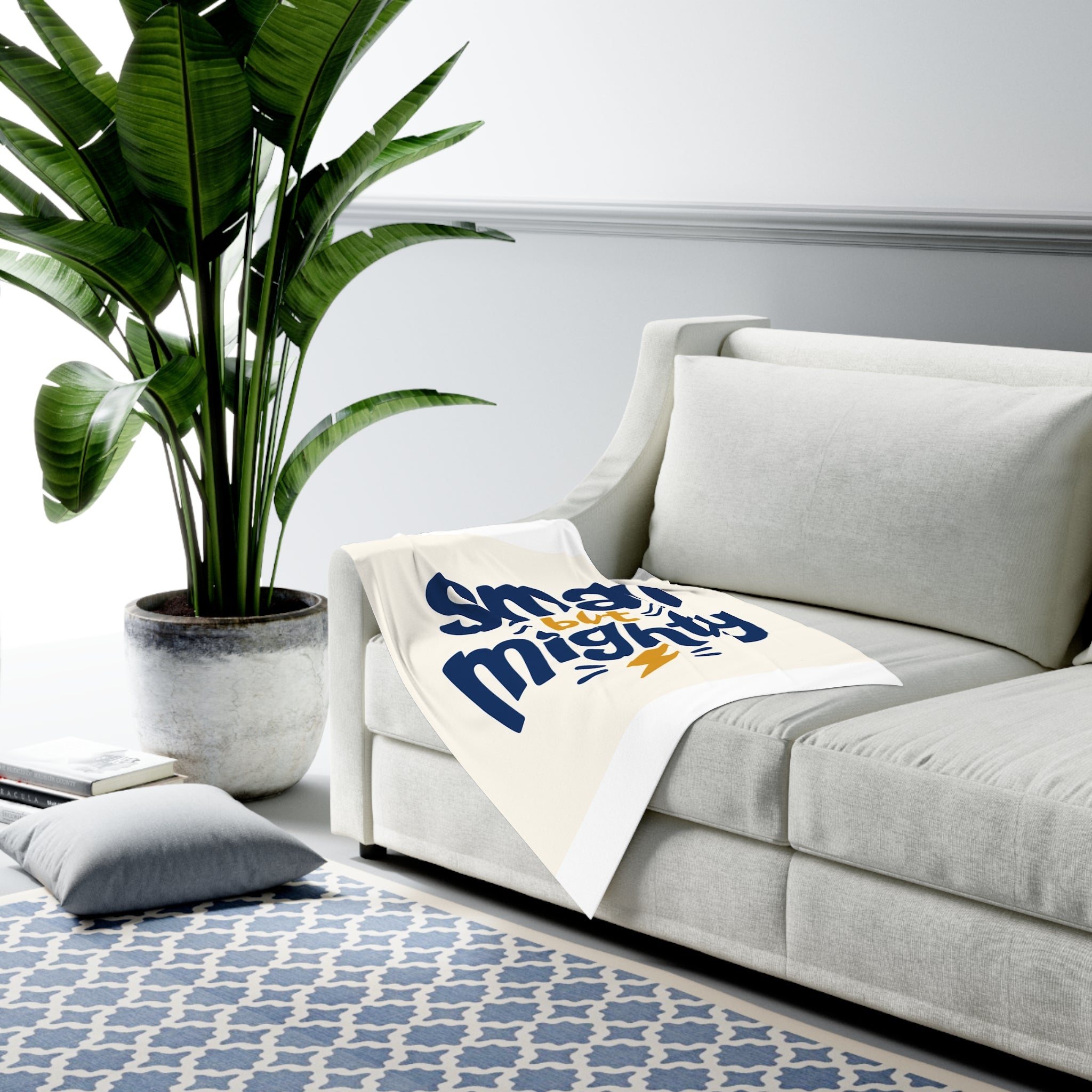 Small But Mighty Baby Swaddle Blanket from the Nureli collection, view 4