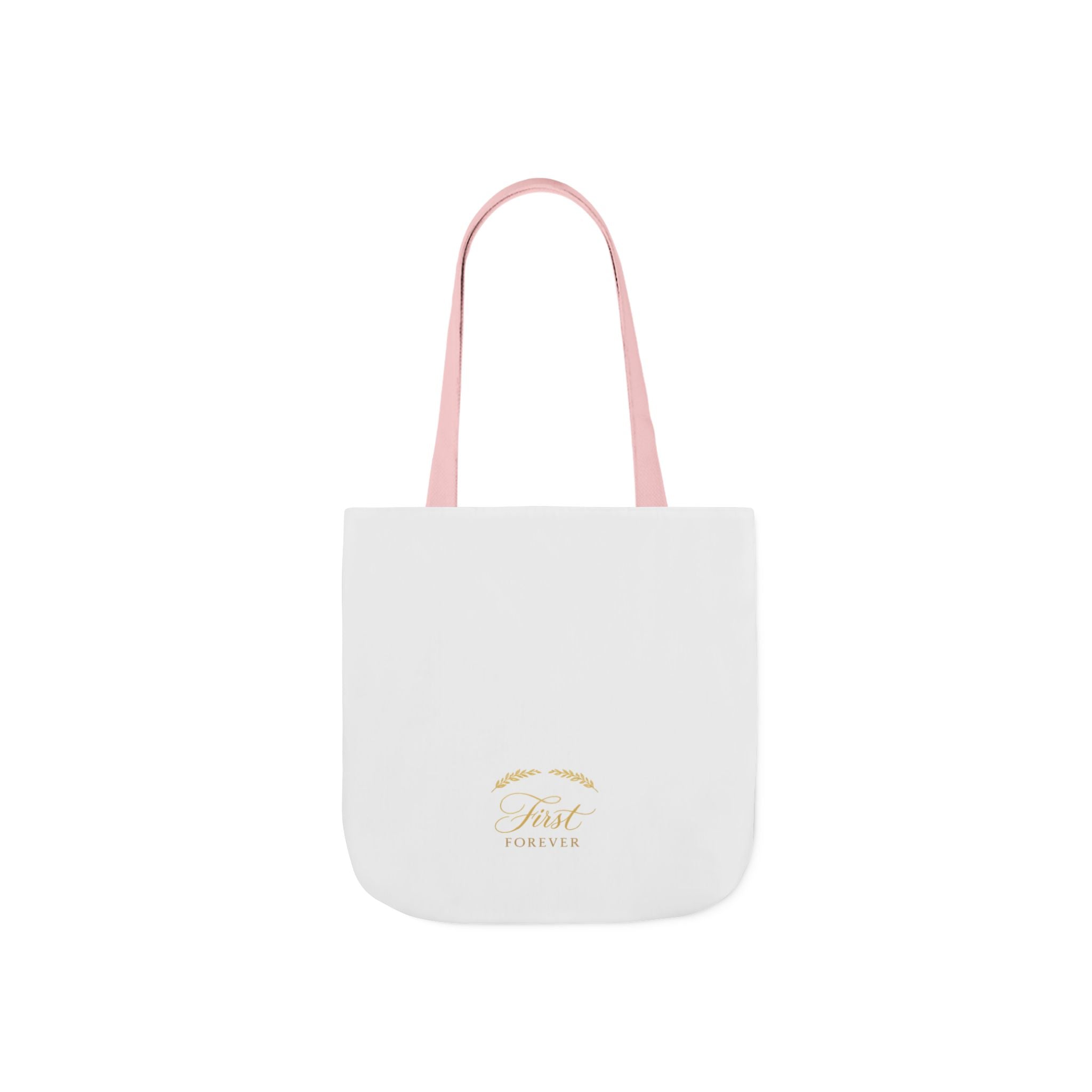 First & Forever canvas tote bag from the Nureli collection, view 5