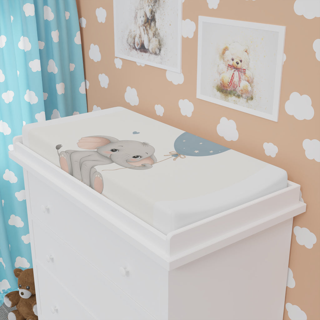 Sweet Elephant Changing Pad Cover — Nureli Kids