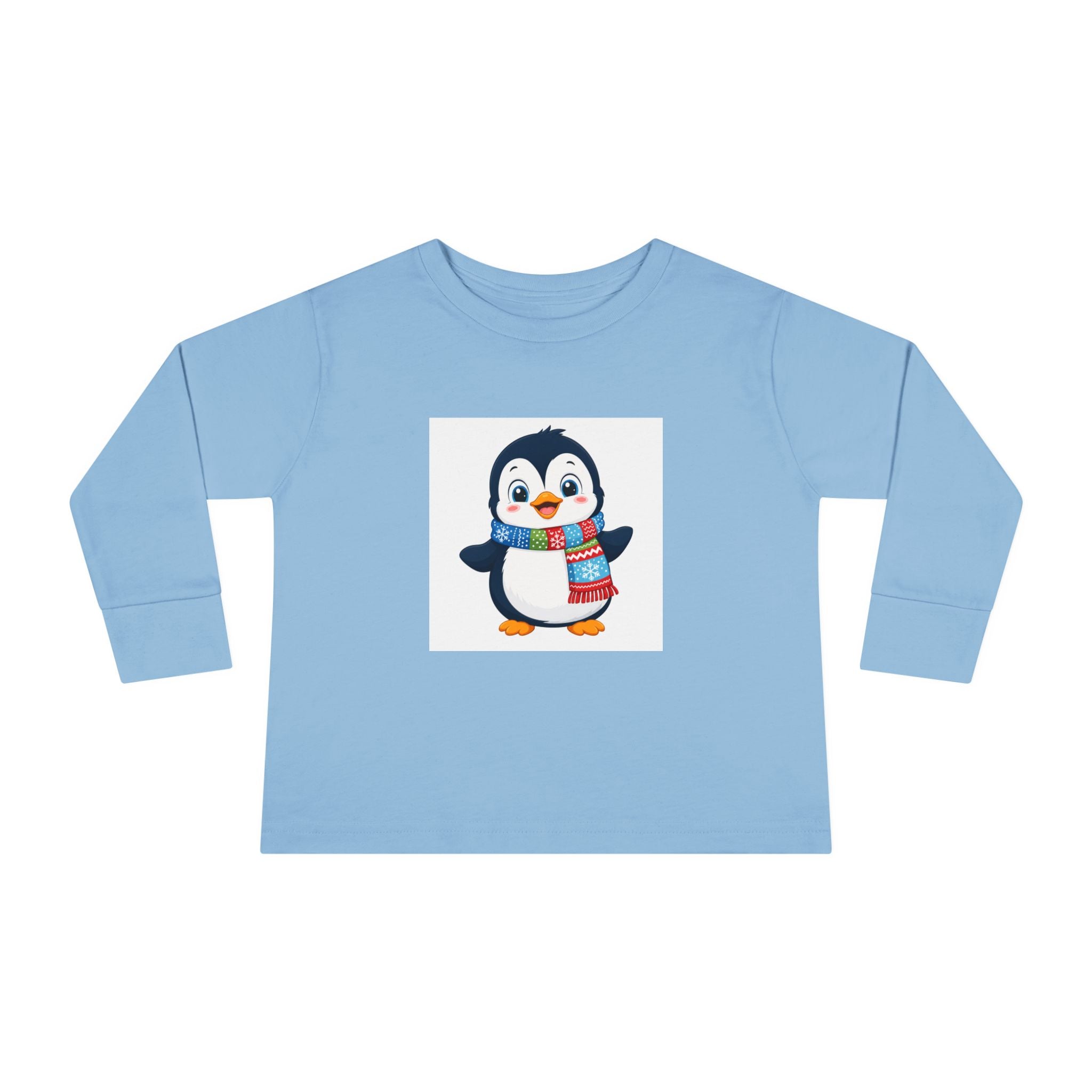 Waddle Penguin kids long-sleeve tee from the Nureli collection, view 3