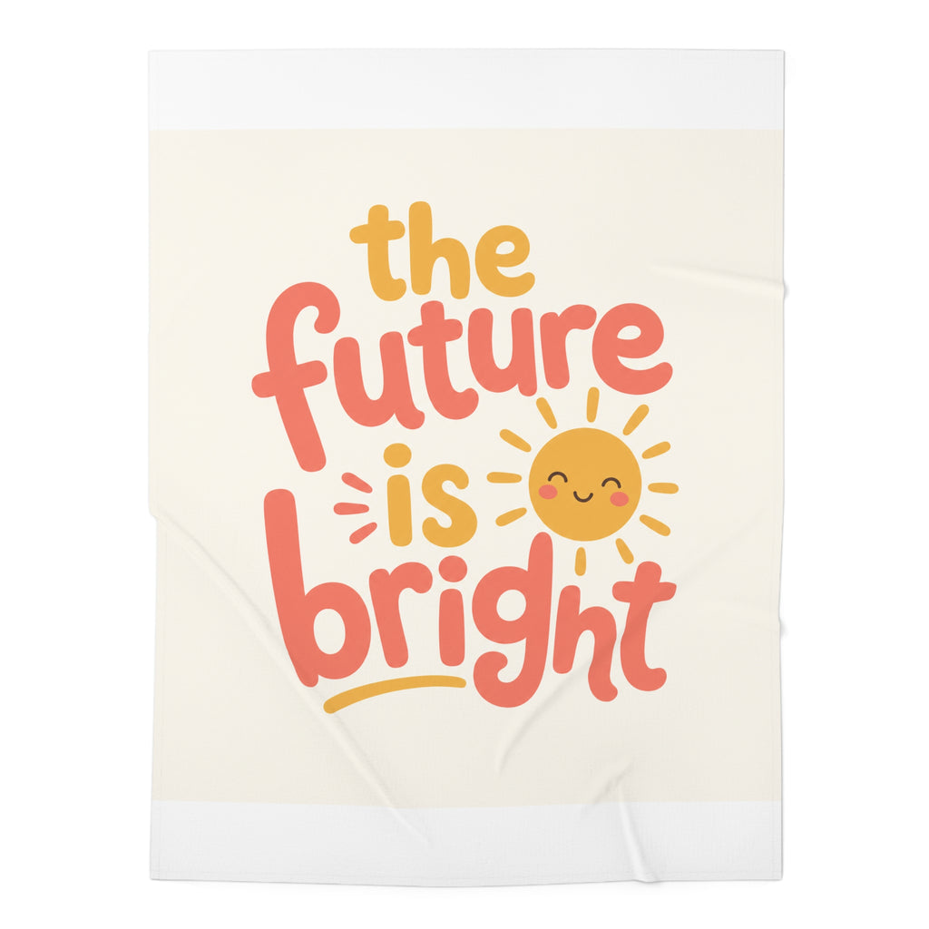 The Future Is Bright Baby Swaddle Blanket — Nureli Kids
