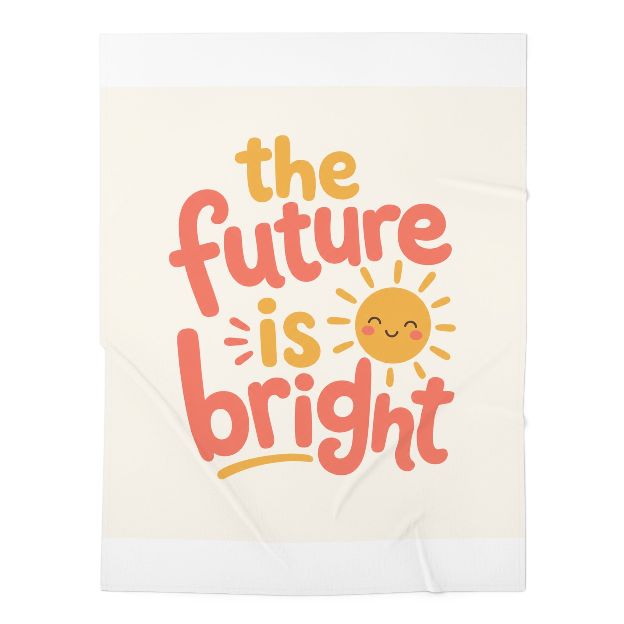 The Future Is Bright Baby Swaddle Blanket — Nureli Kids