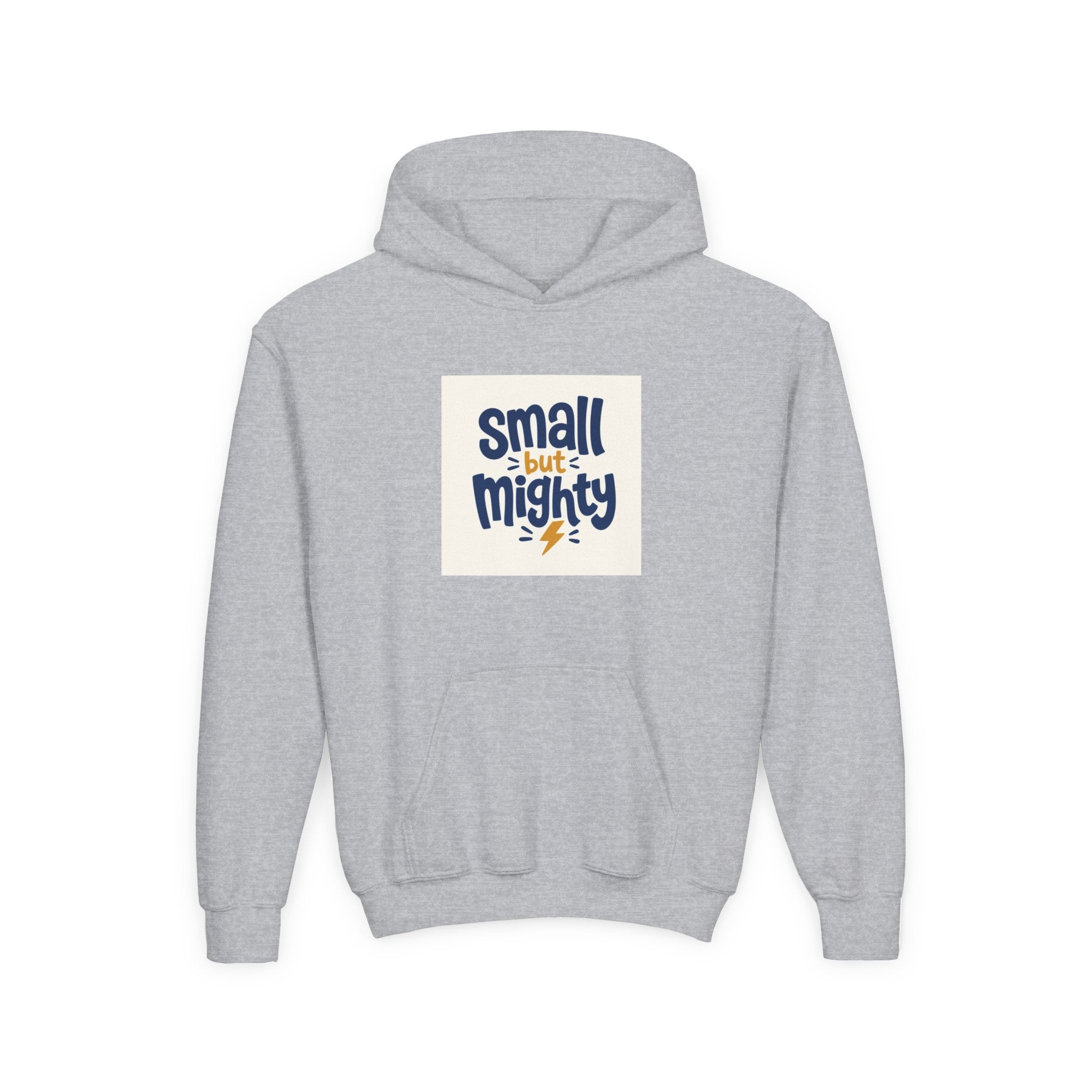 Small But Mighty Kids Hoodie from the Nureli collection, view 3