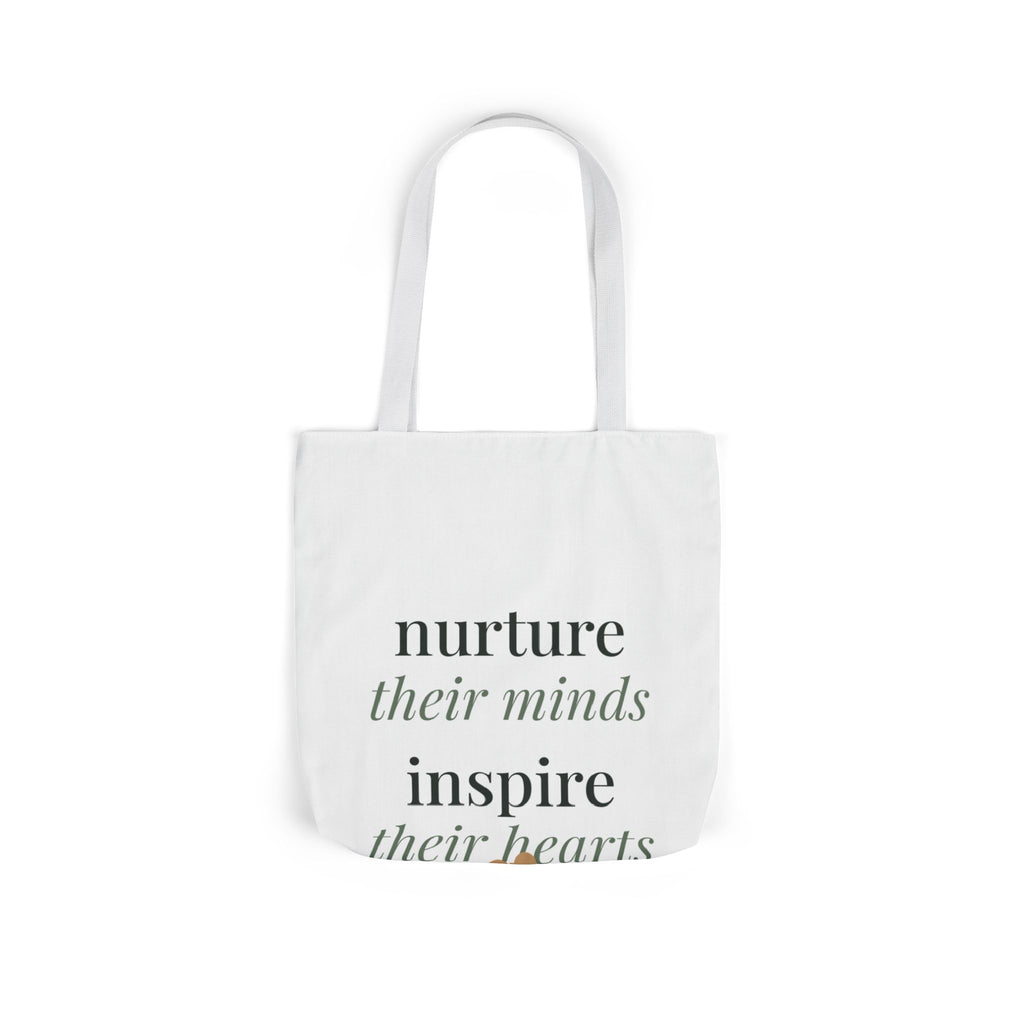 Nurture their minds, inspire their hearts Tote