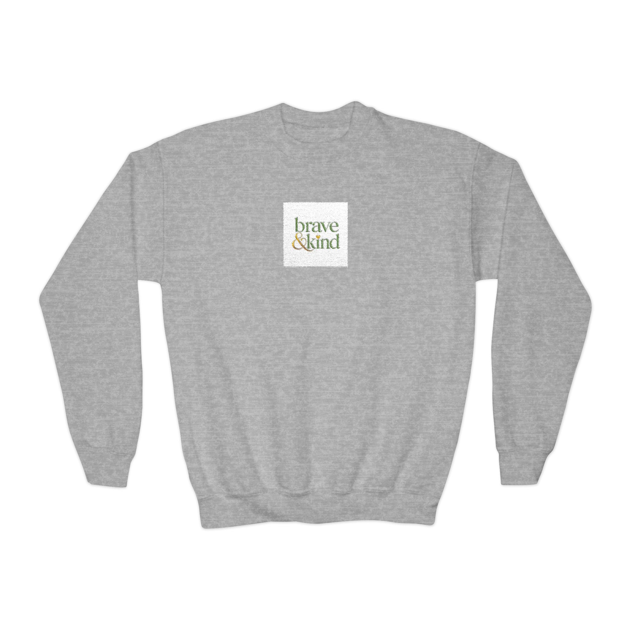 Brave And Kind kids crew sweatshirt from the Nureli collection, view 3